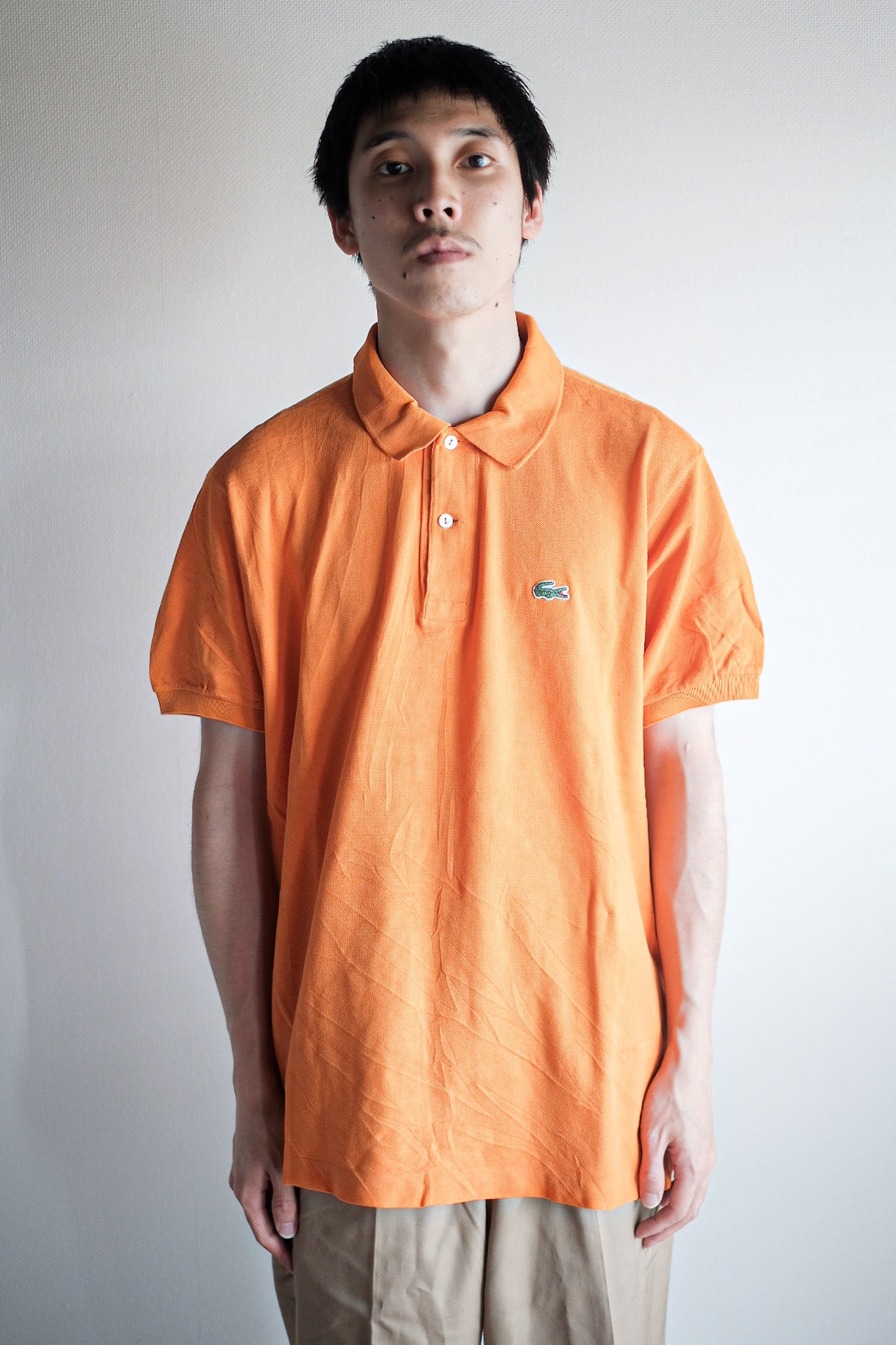 【~80's】CHEMISE LACOSTE S/S Polo Shirt Size.5 "Orange"
