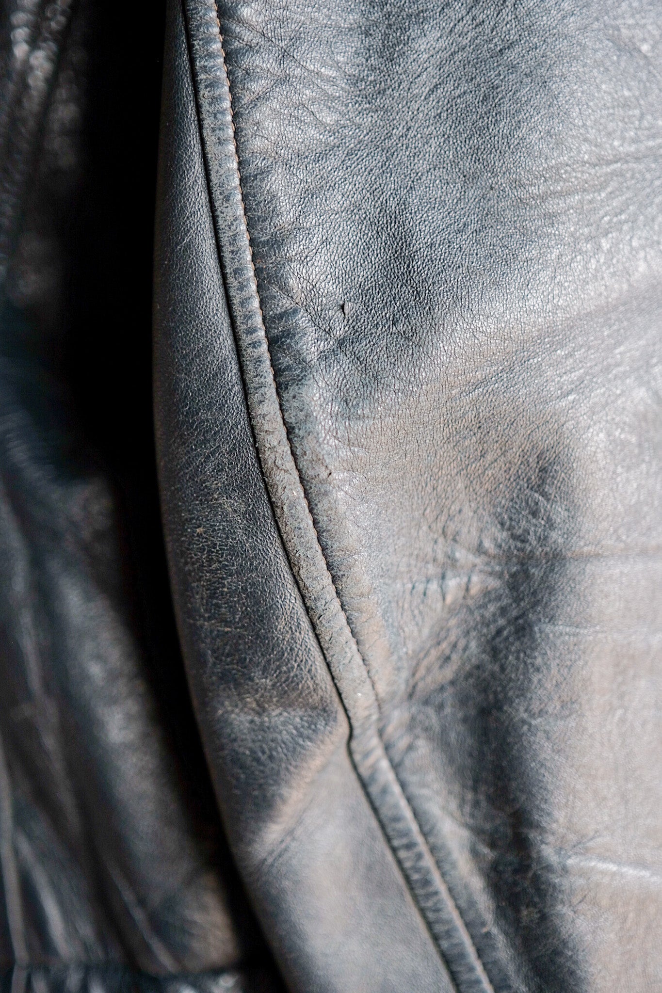 【~70's】French Air Force Pilot Leather Jacket