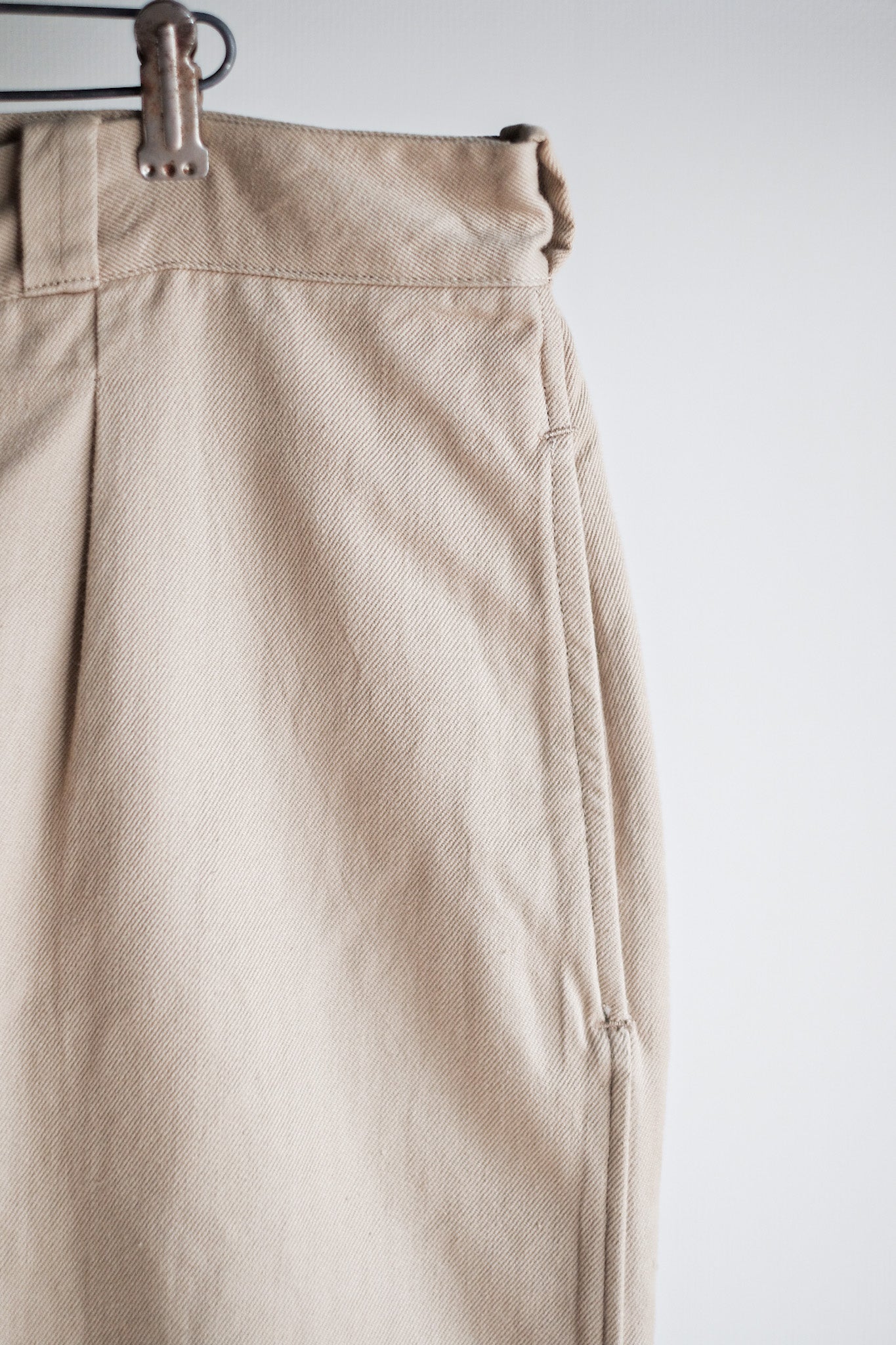 【~60's】French Army M52 Chino Trousers Size.16 "Dead Stock"