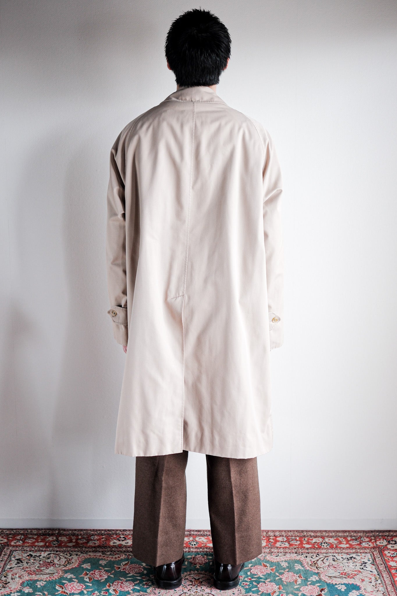 【~80's】Vintage Burberry's Single Raglan Balmacaan Coat