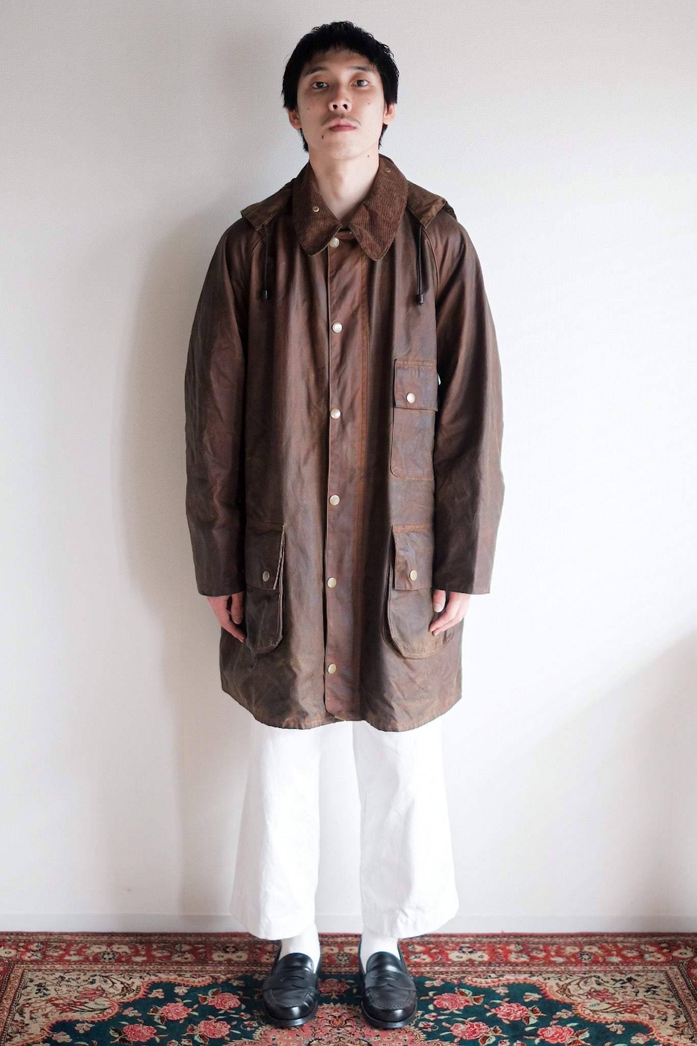 【~60's】Vintage Barbour "Solway Zipper" Yellow Label