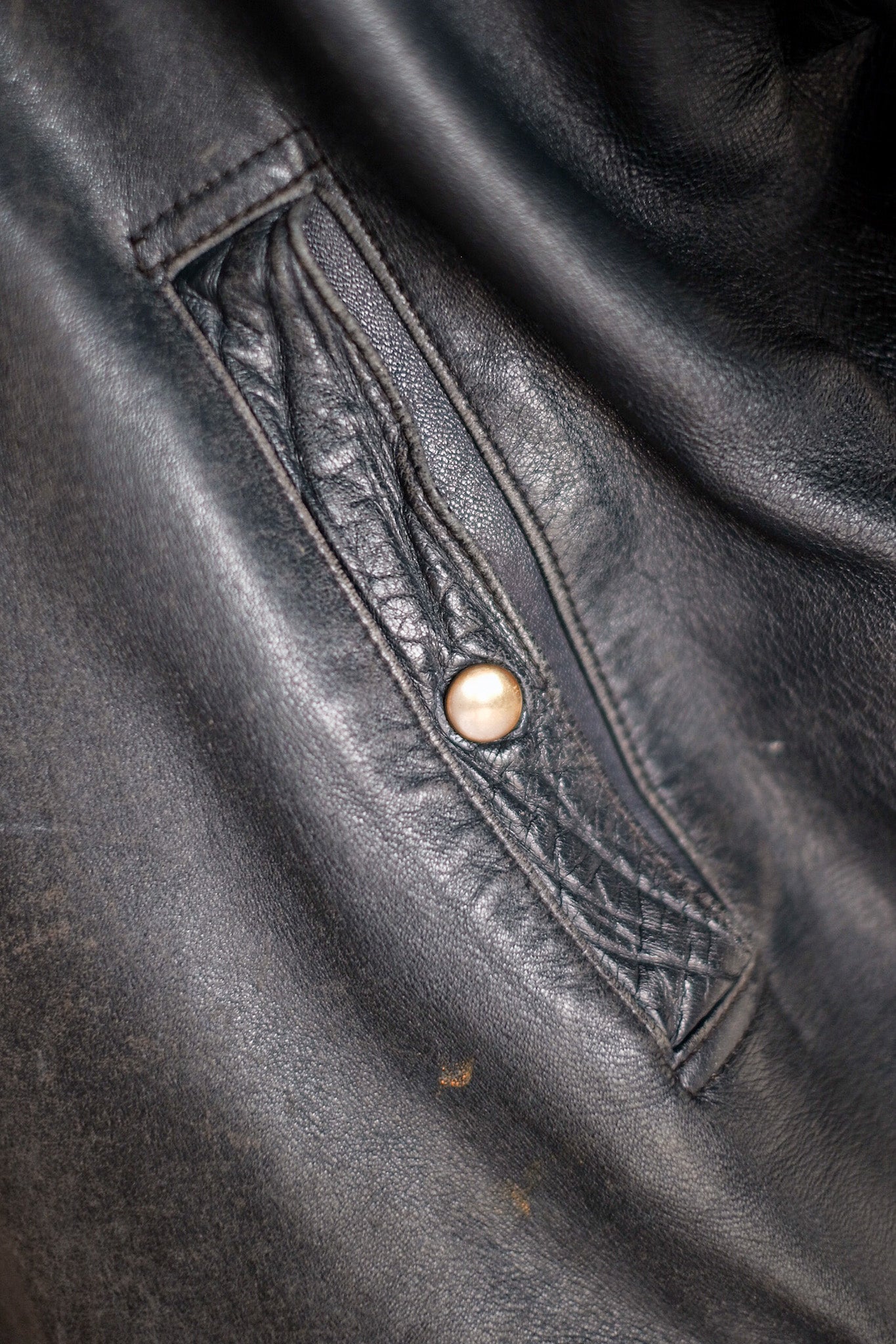 【~80's】French Air Force Pilot Leather Jacket