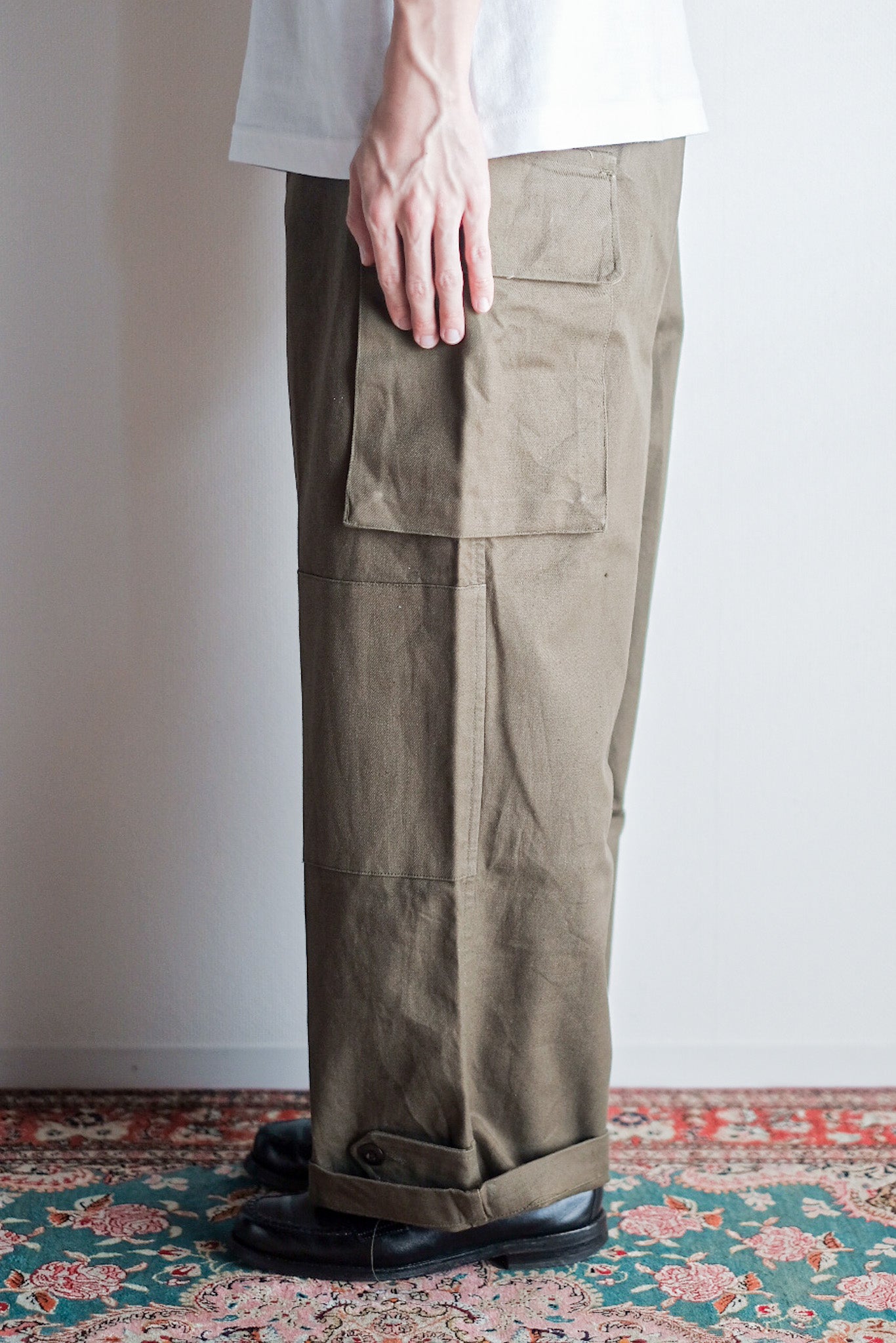 【~50's】French Army M47 Field Trousers Size.96C "Dead Stock"
