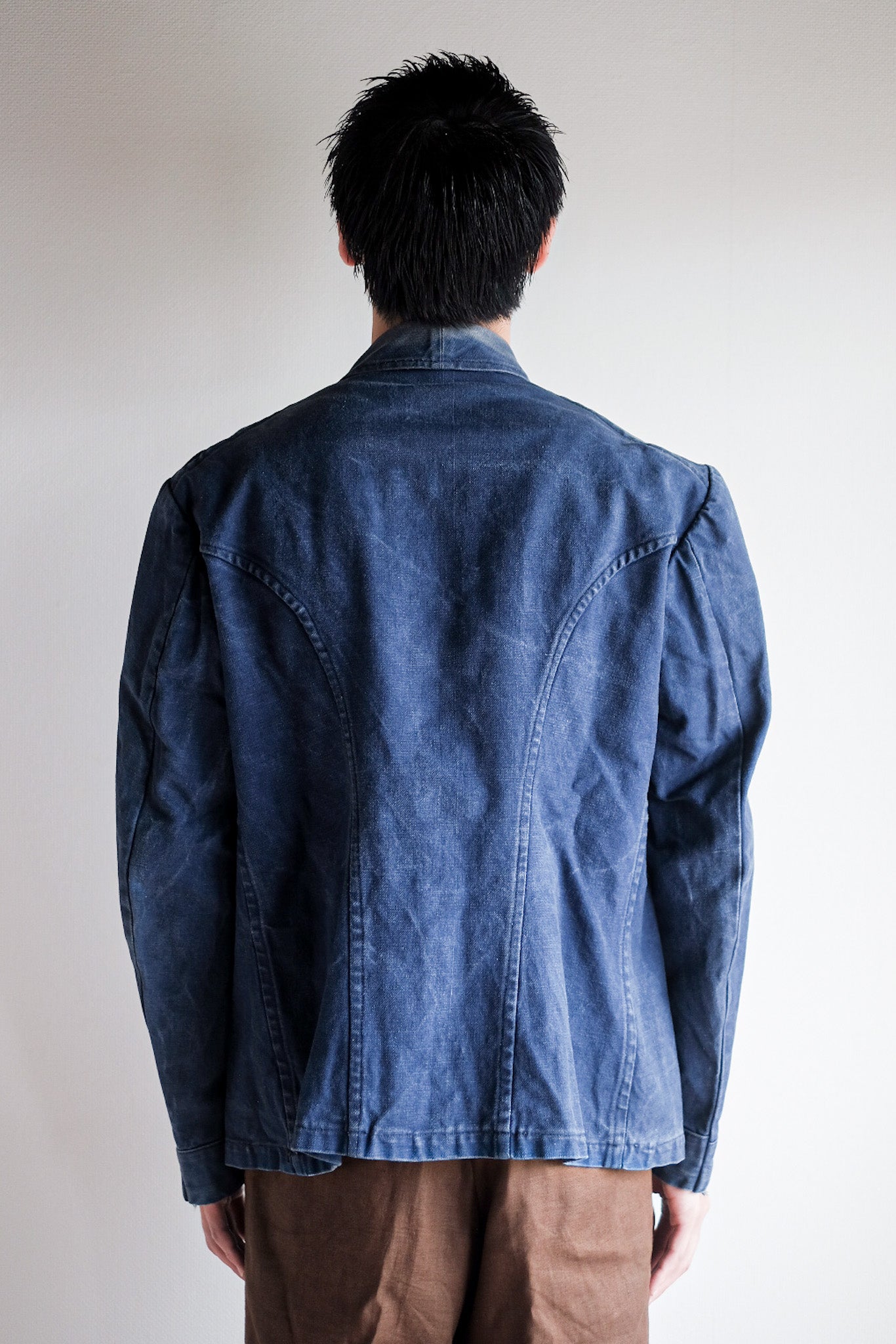 【~30's】French Vintage Indigo Metis Fireman Jacket