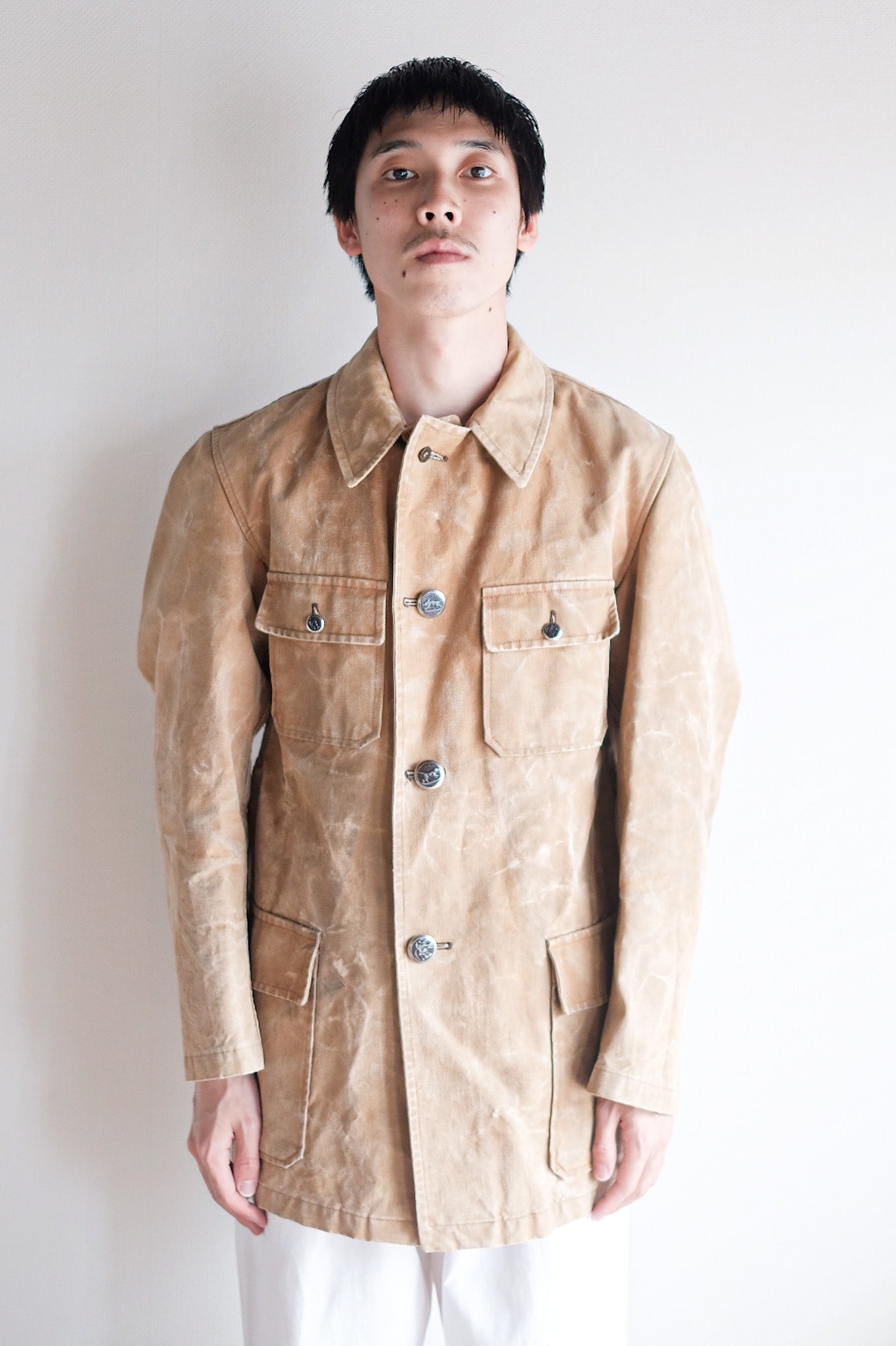 【~40's】French Vintage Cotton Canvas Hunting Jacket