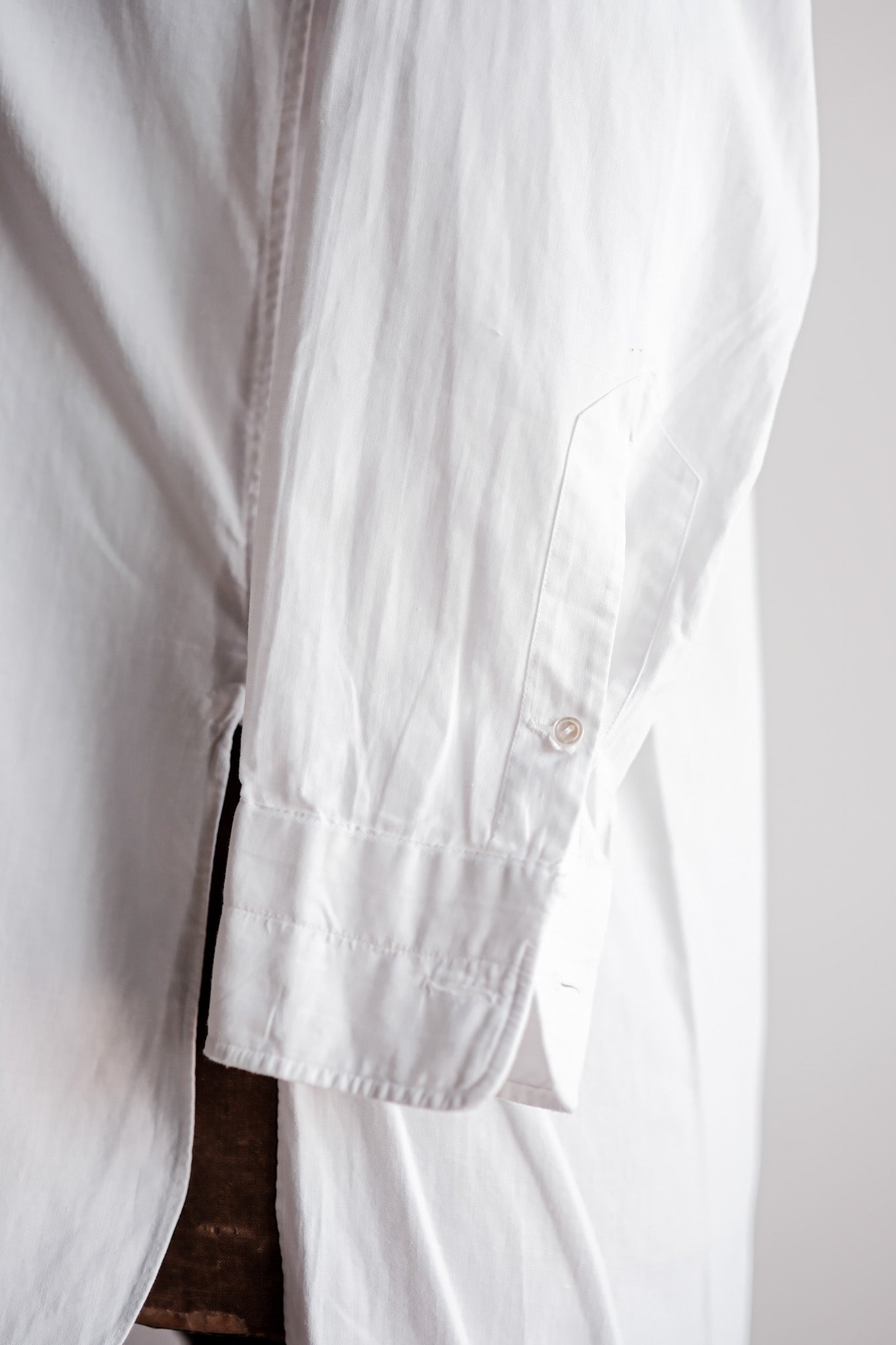 【~30's】French Vintage Cotton Dress Shirt "Belle Jardiniere"