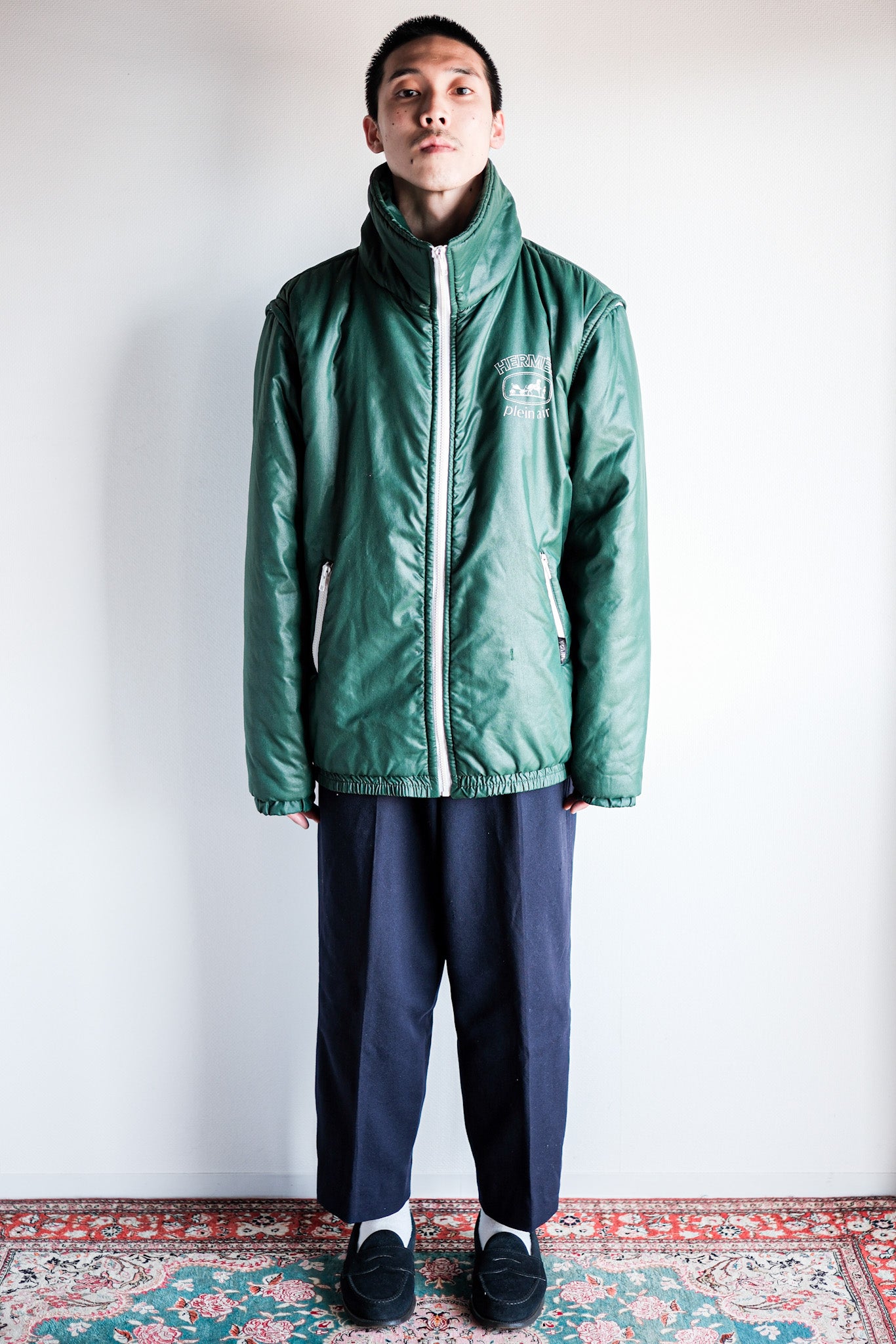 【~80's】Old Hermès Paris Plein Air 2-Way Jacket