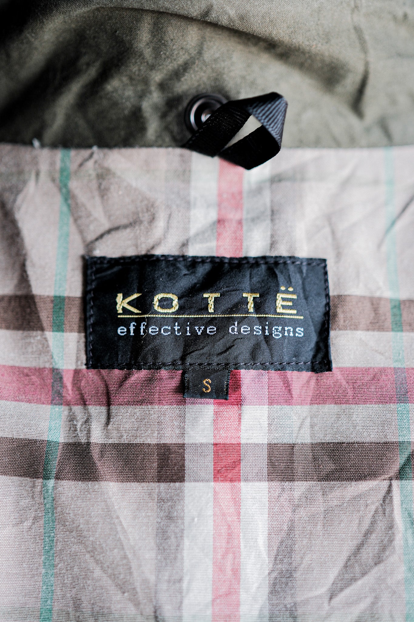 【~90's】British Vintage Ventile Jacket Size.S "KOTTE"