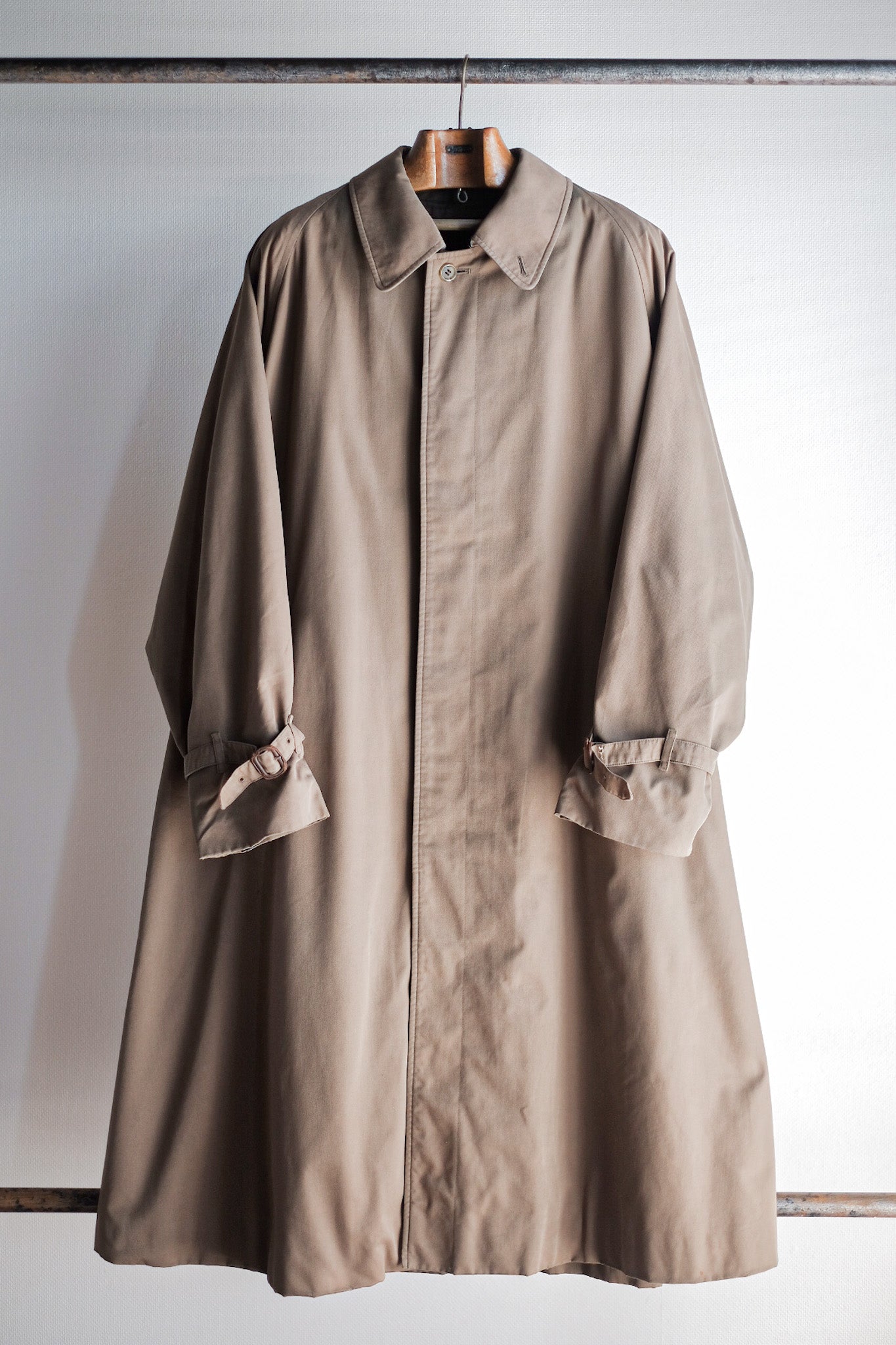 【~70's】Vintage Burberry's Single Raglan Rider Coat With Liner "JENS SORENSEN & CO. 別注"