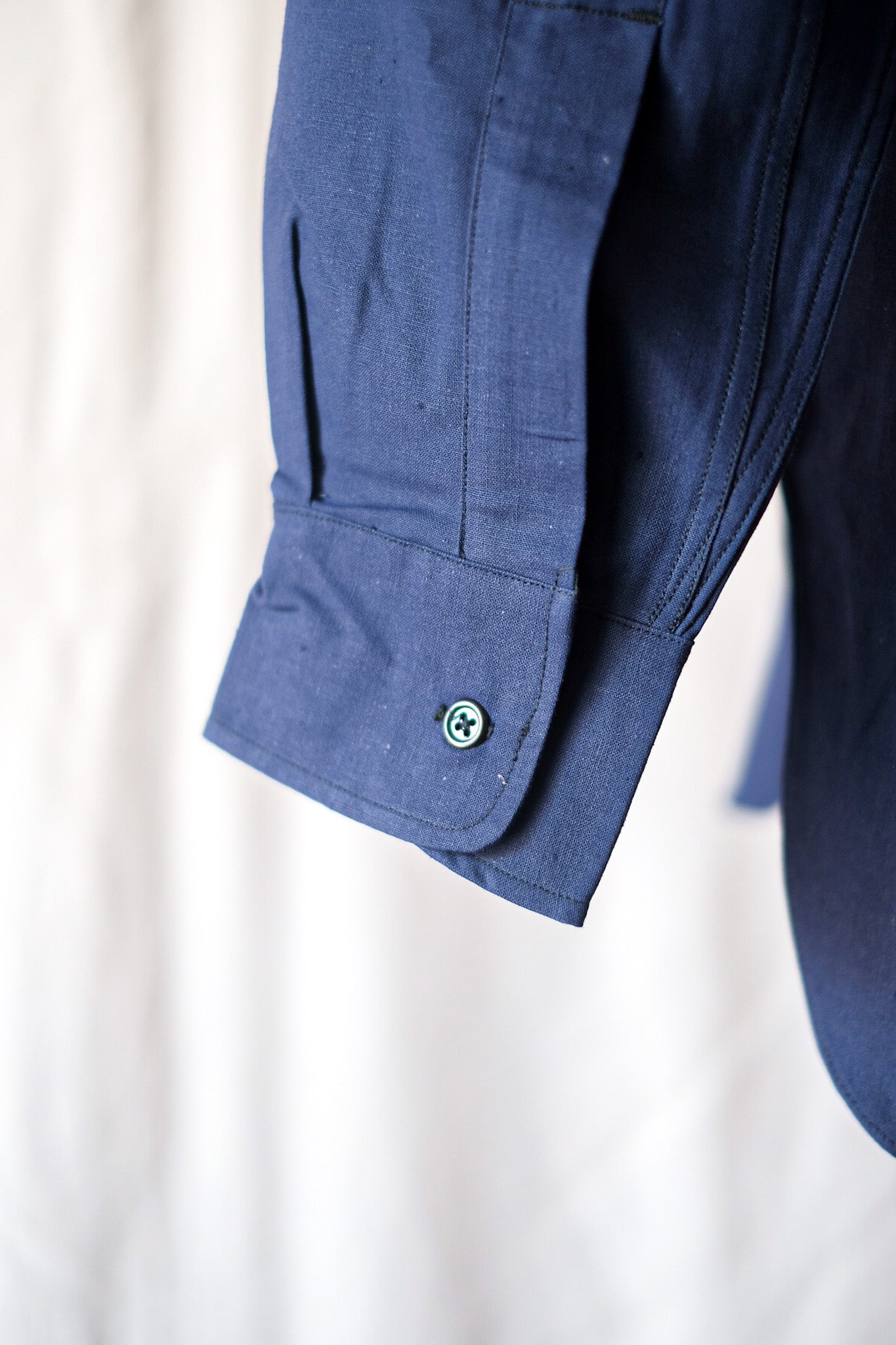 【~50's】French Army M48 Indigo Metis Shirt "Dead Stock"