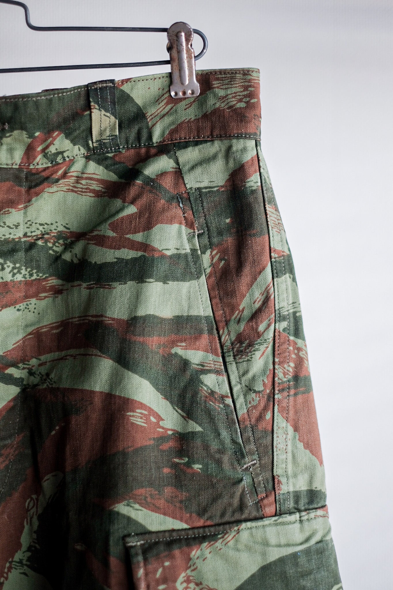 【~60's】French Army M47 Lizard Camo Field Trousers Size.76M