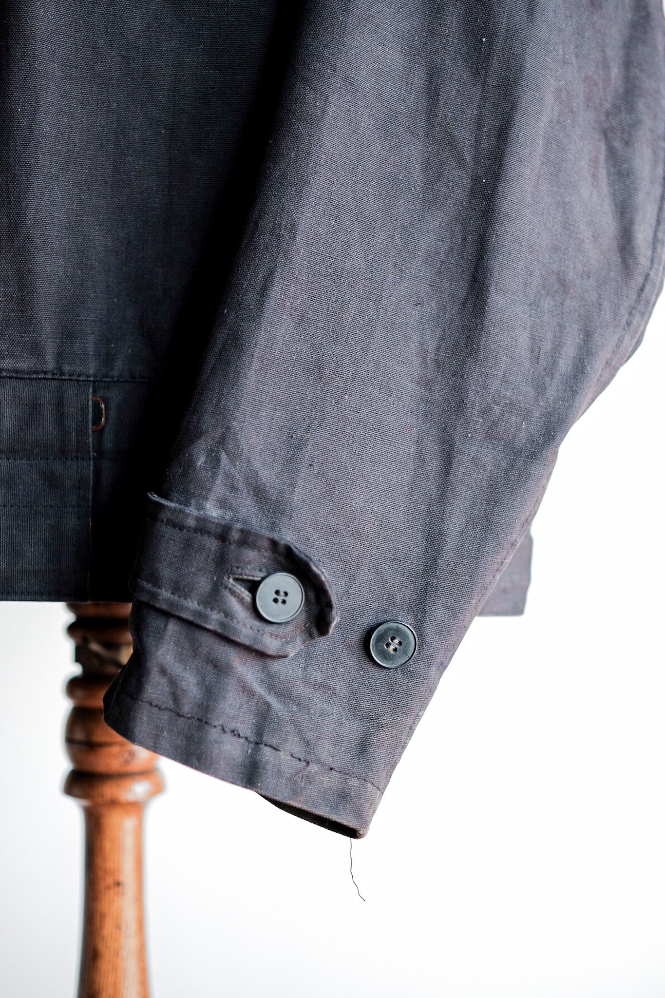 【~50’s】Swedish Army Motorcycle Jacket “Black Color”