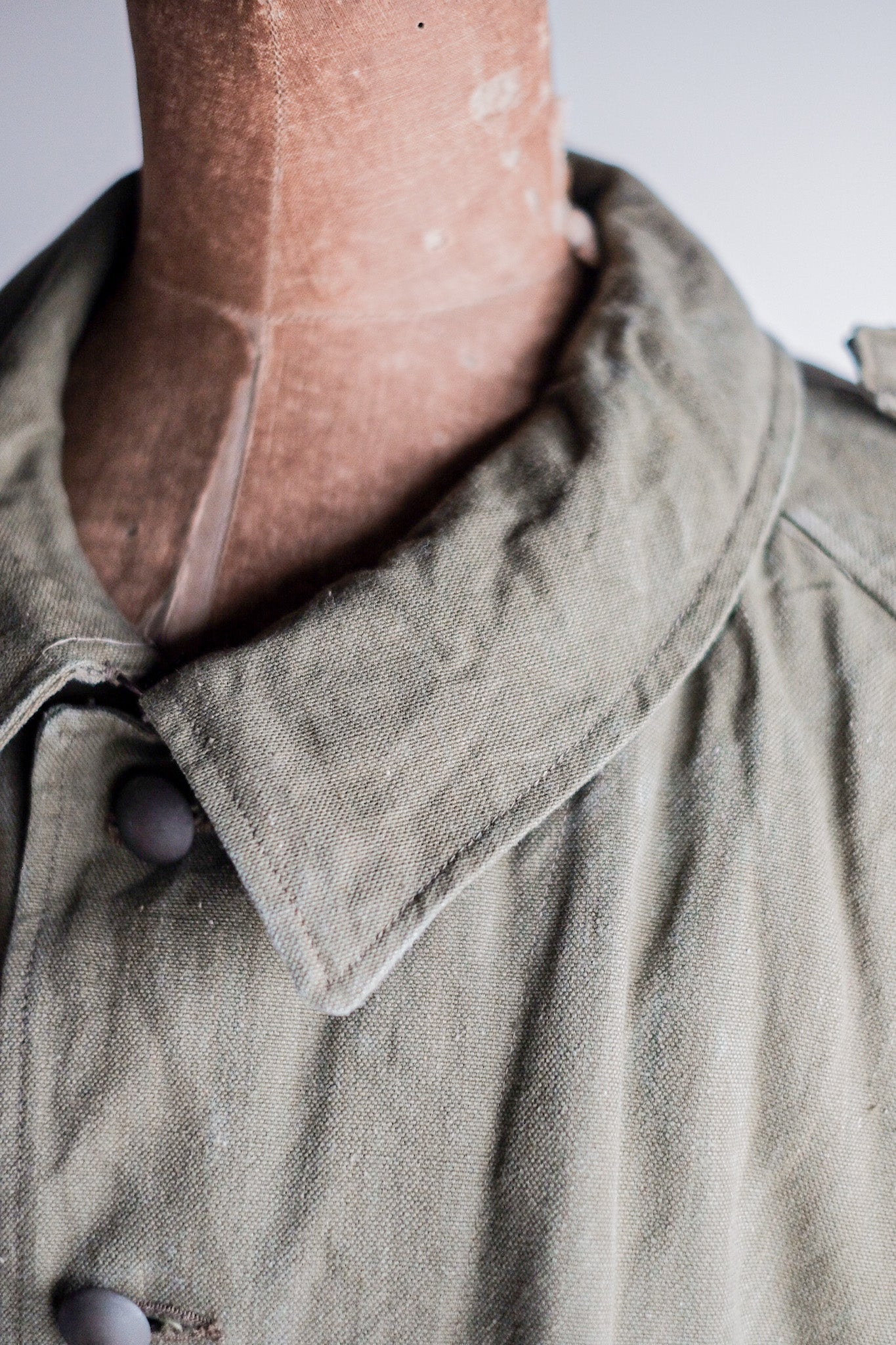 【~50's】French Army M35 Motorcycle Coat Size.2 "Dead Stock"