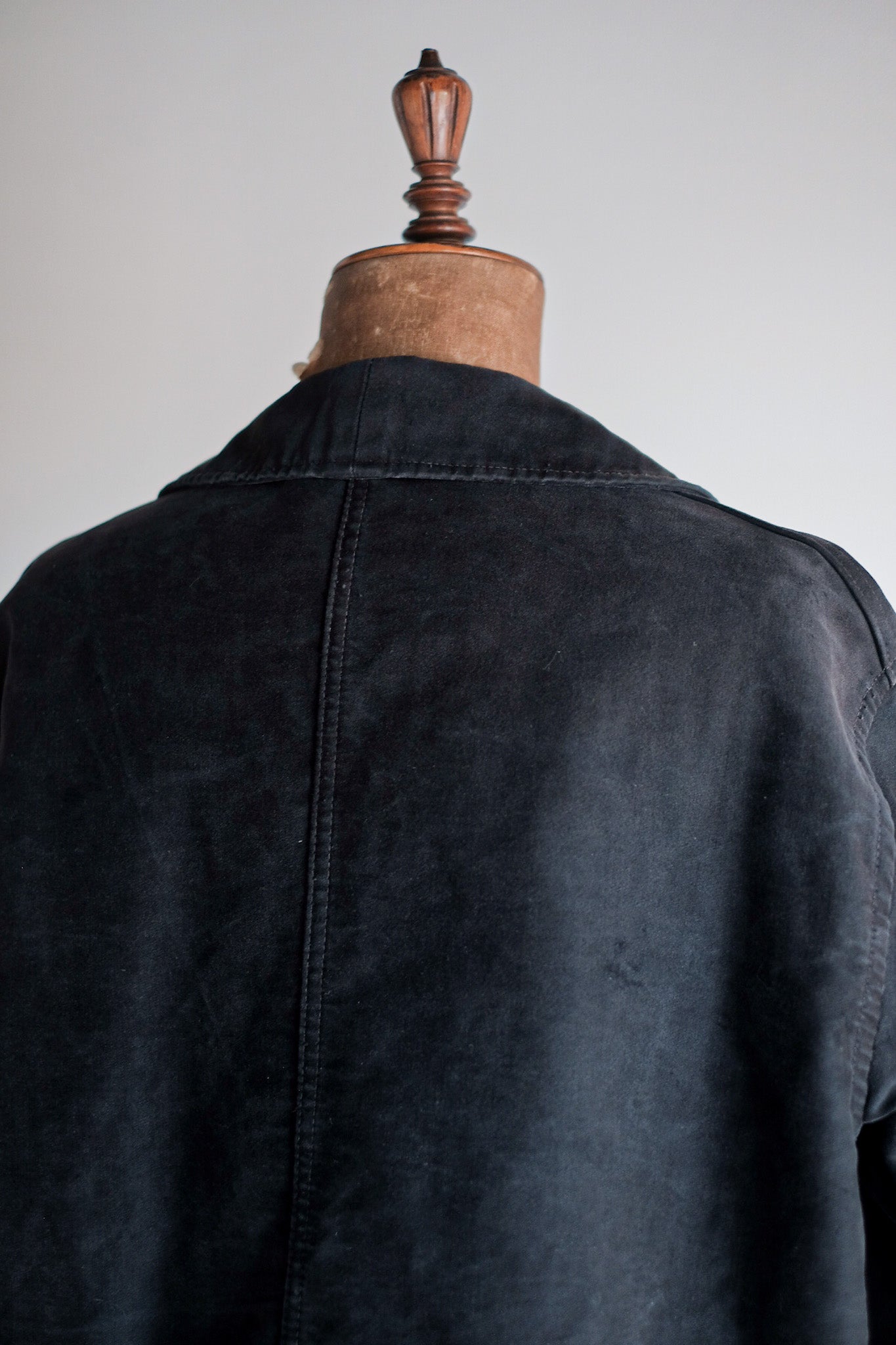 【~50's】French Vintage Black Moleskin Work Jacket
