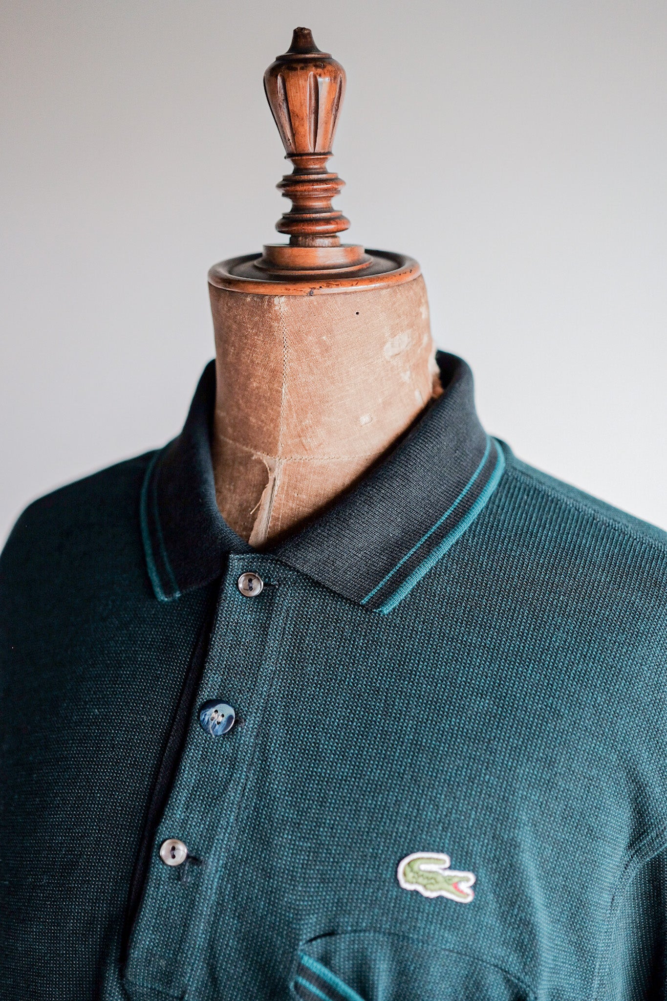 【~80's】CHEMISE LACOSTE L/S Polo Shirt Size.5 "Multi Color"