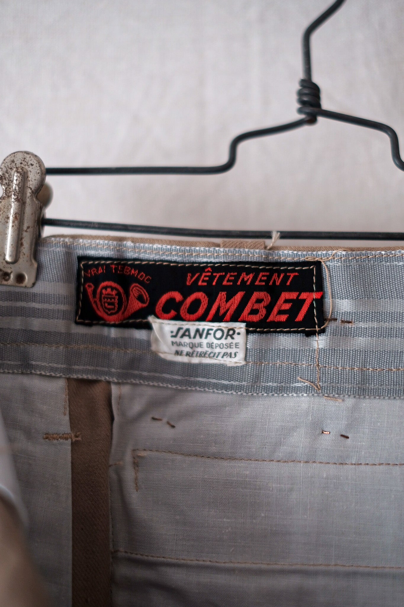 【~50's】French Vintage Chino Shorts "Dead Stock"