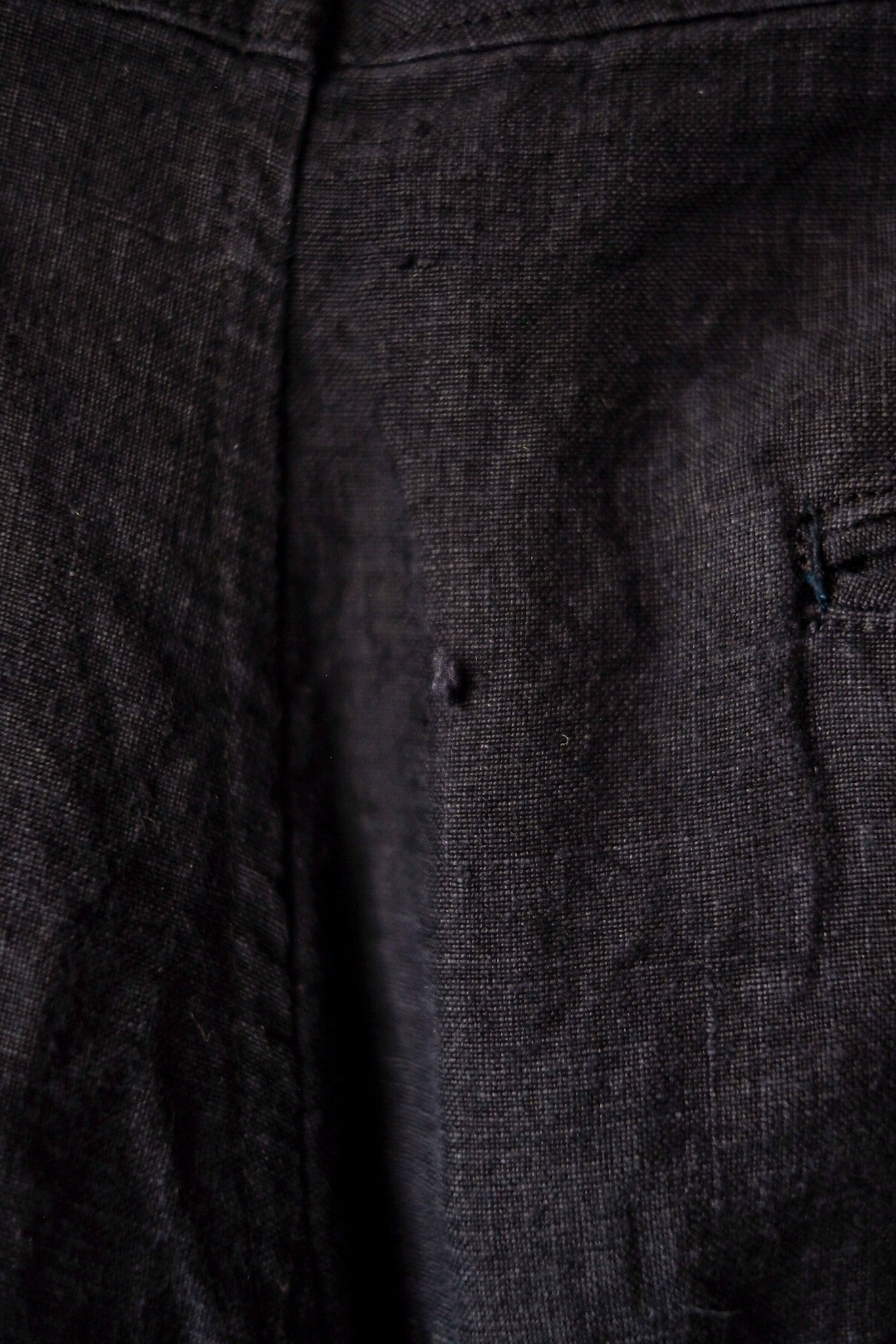 【~40's】French Vintage Indigo Linen Work Shorts