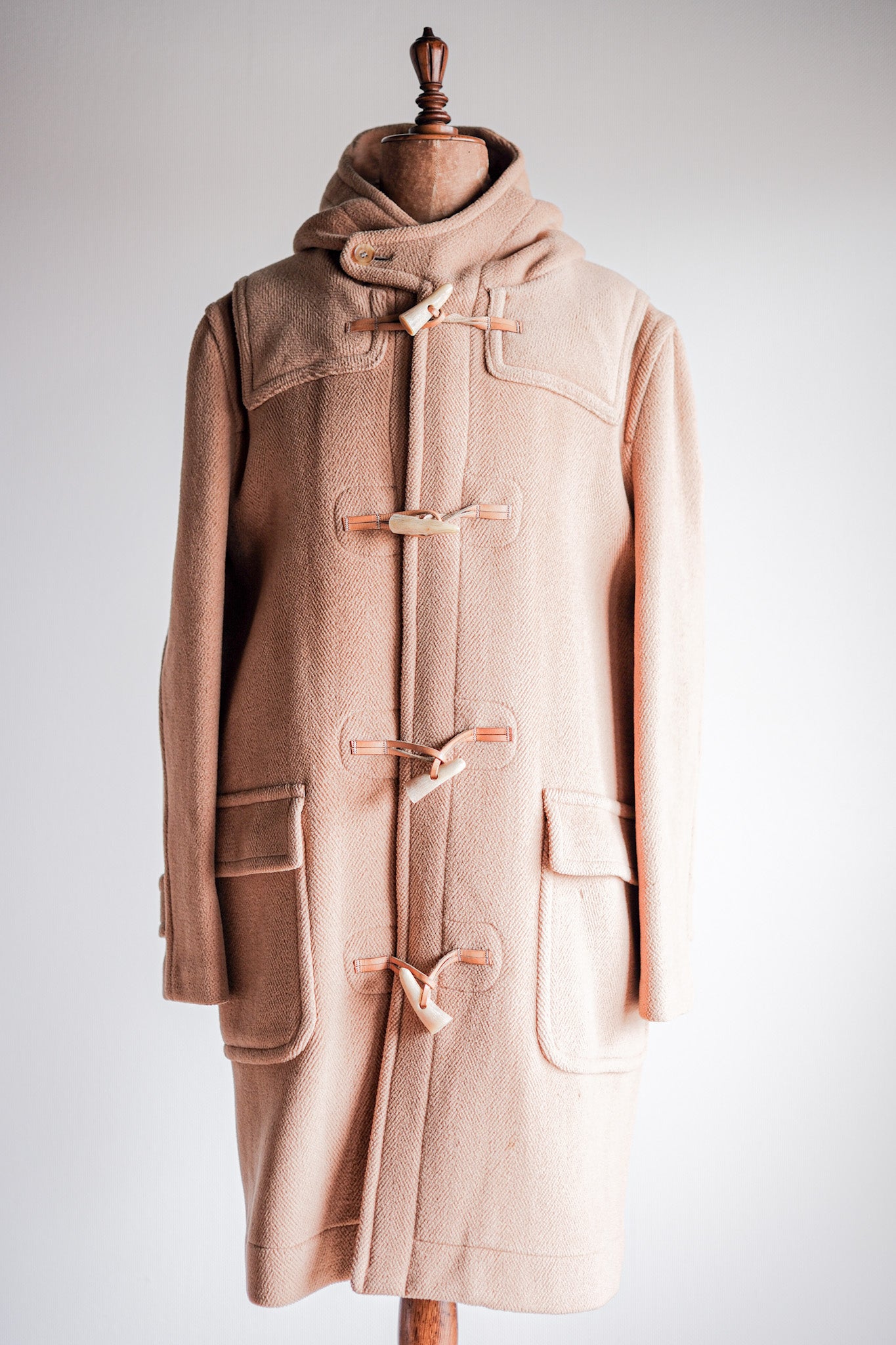 【~90's】Old INVERTERE Wool Duffle Coat "Moorbrook"