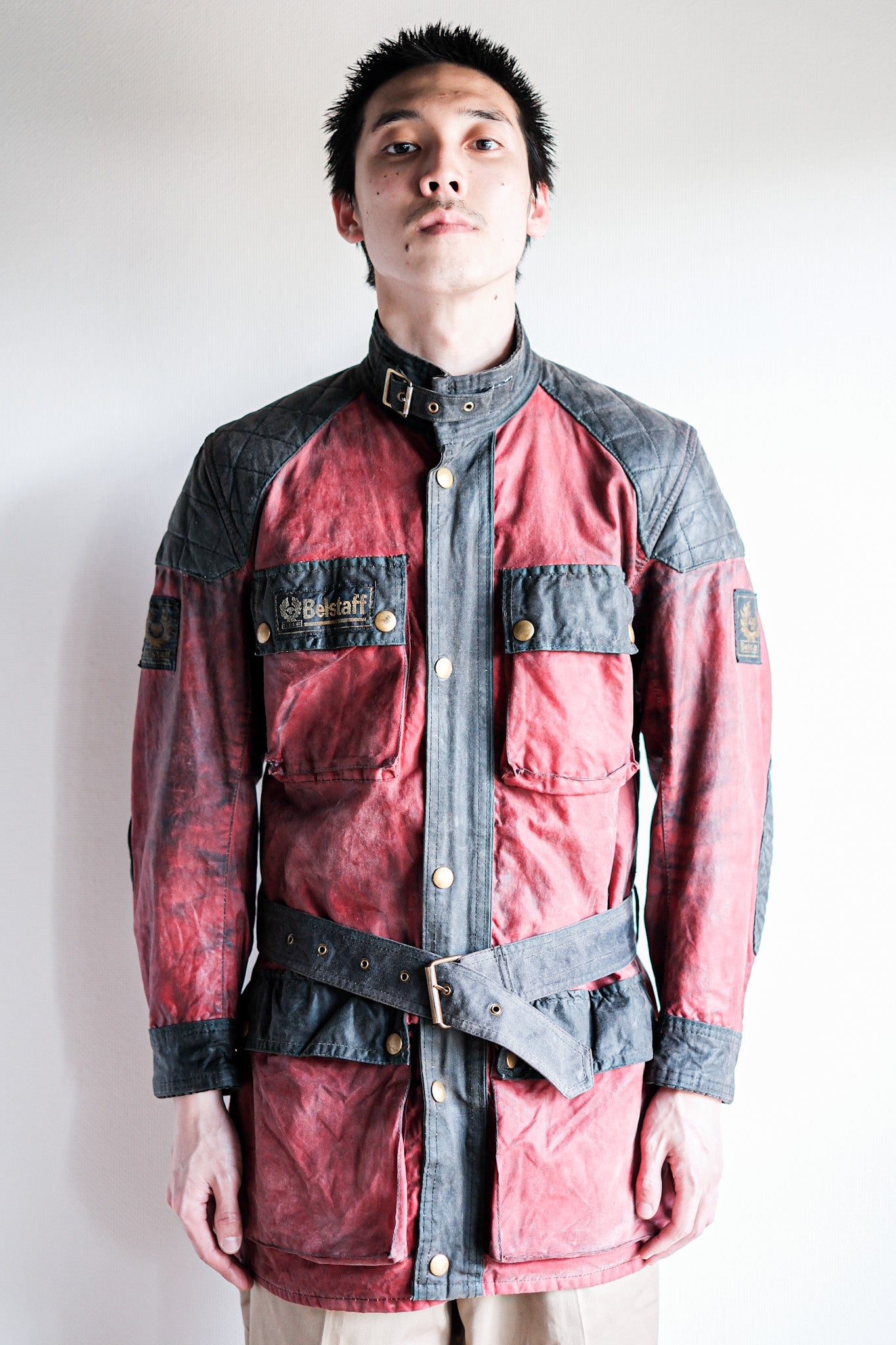 【~70's】Vintage Belstaff 2 Tone Red Waxed Jacket “TRIALMASTER" “Custom Order”