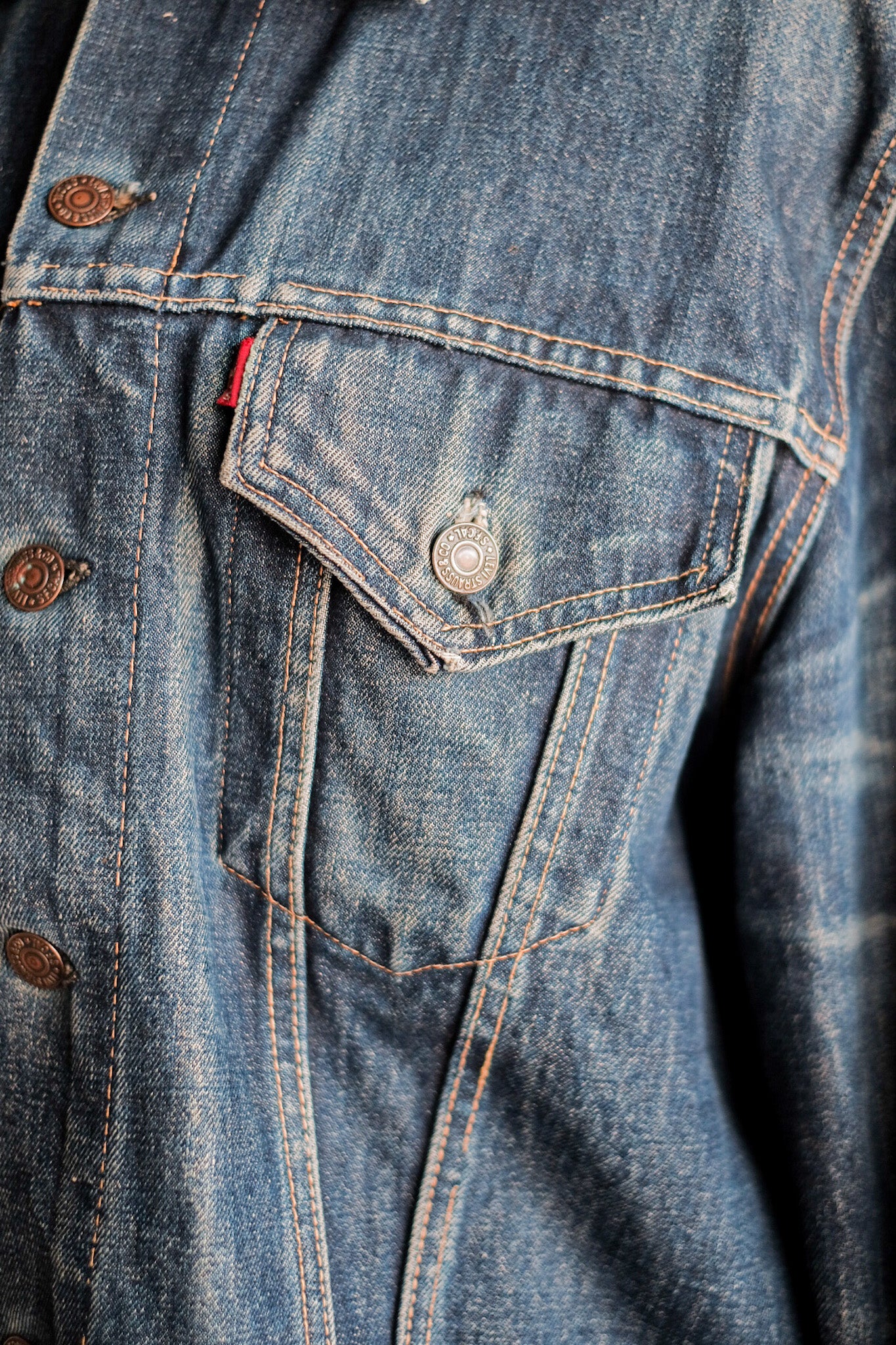 【~60's】Vintage Levi's 557 Denim Jacket "Big E"
