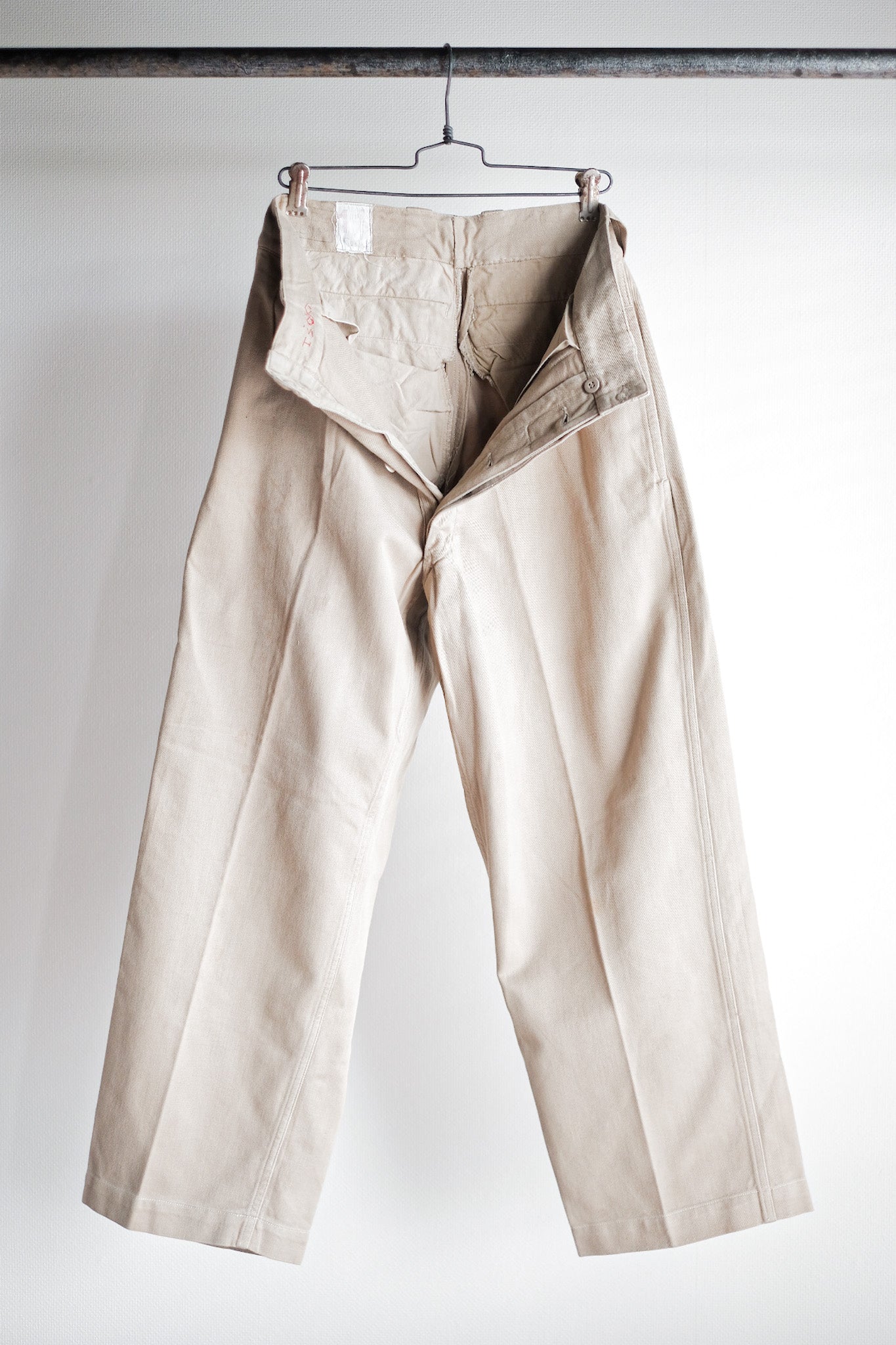 【~60's】French Army M52 Chino Trousers Size.11