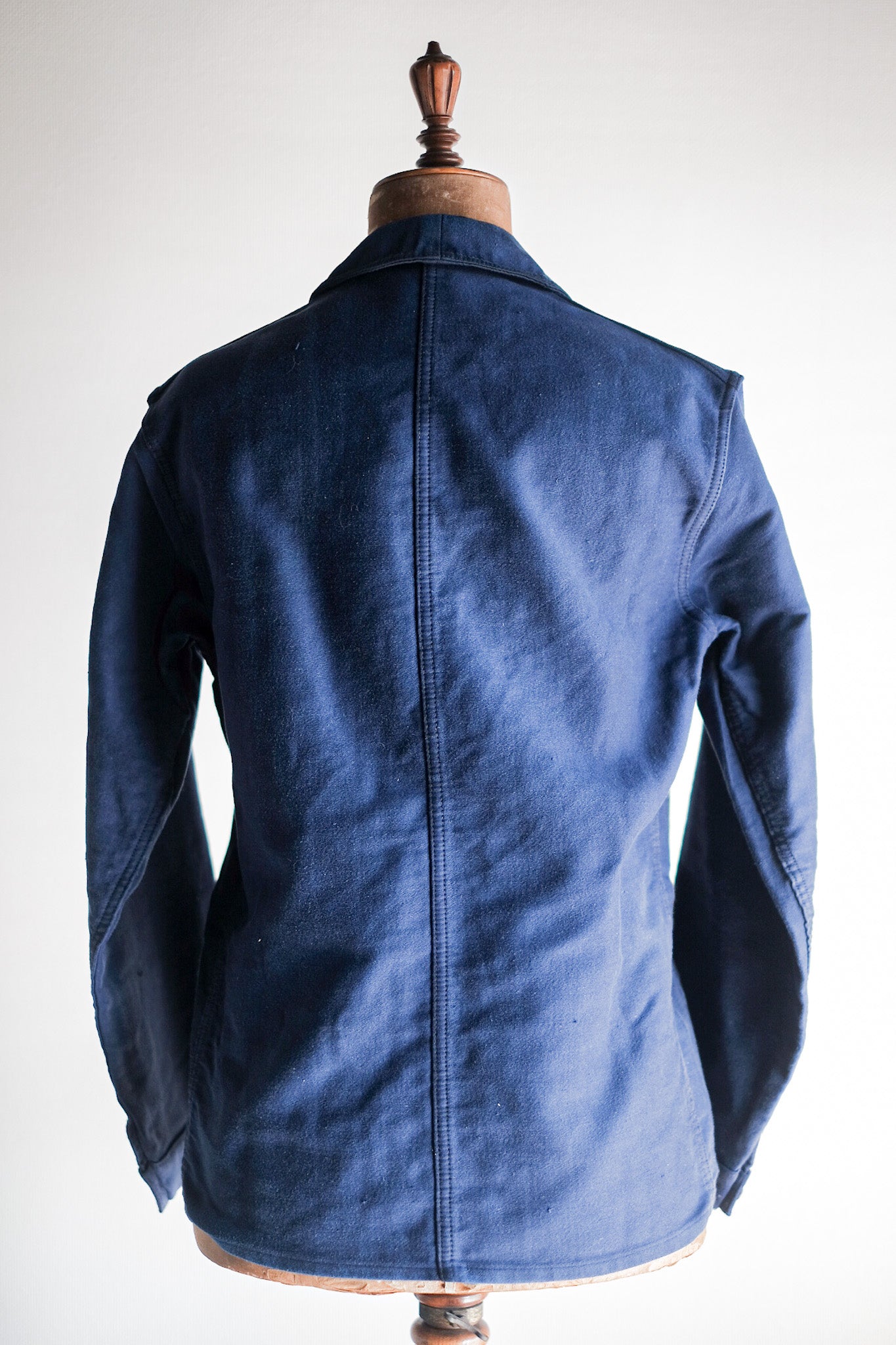 【~50's】French Vintage Blue Moleskin Work Jacket