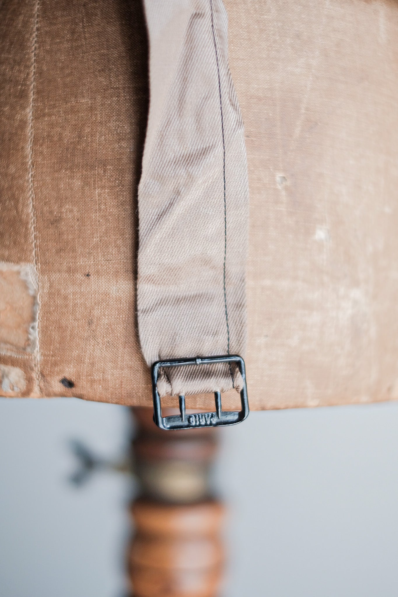 【~40's】French Vintage Brown Wool Work Gilet