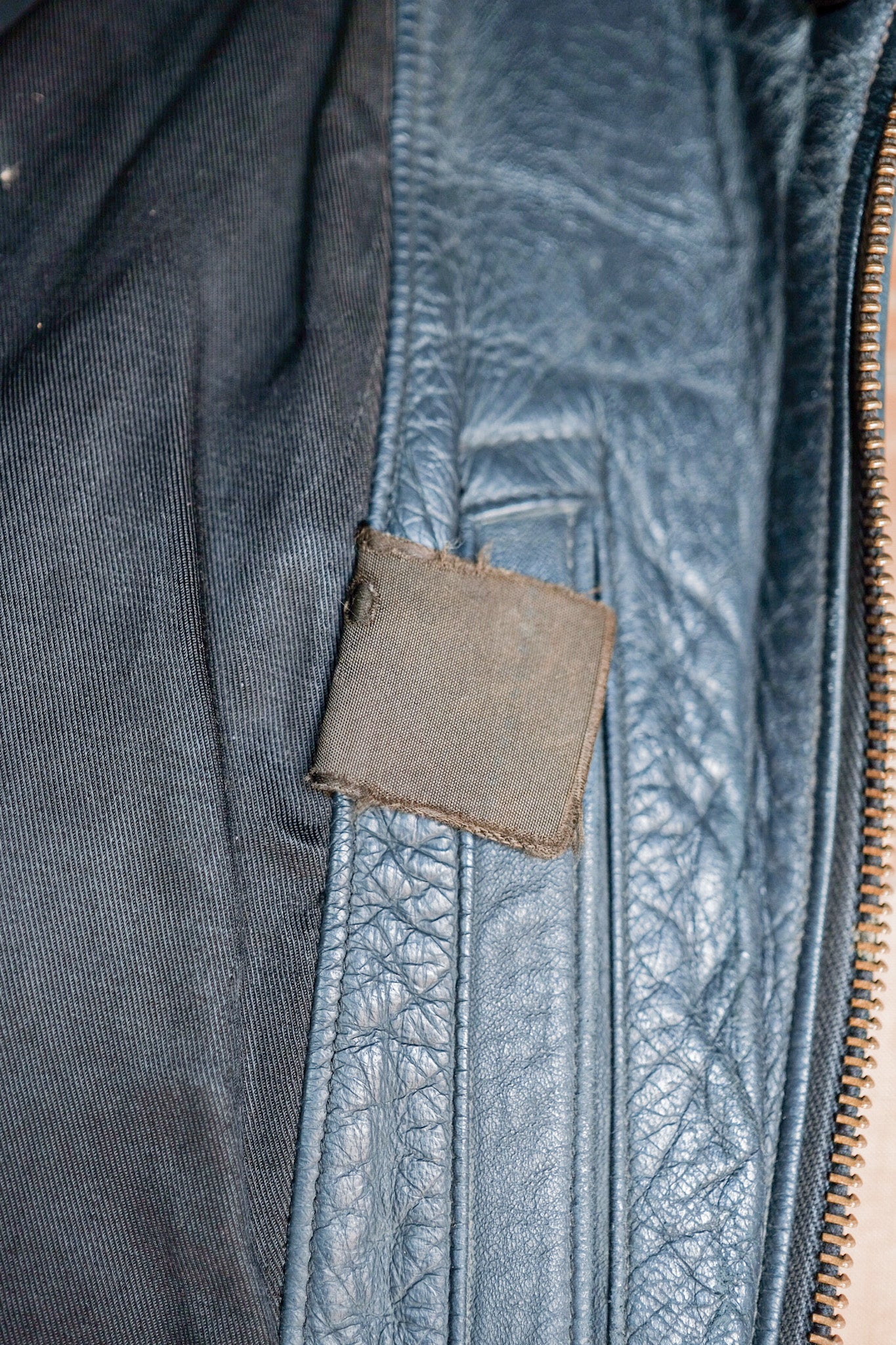 【~70's】French Air Force Pilot Leather Jacket
