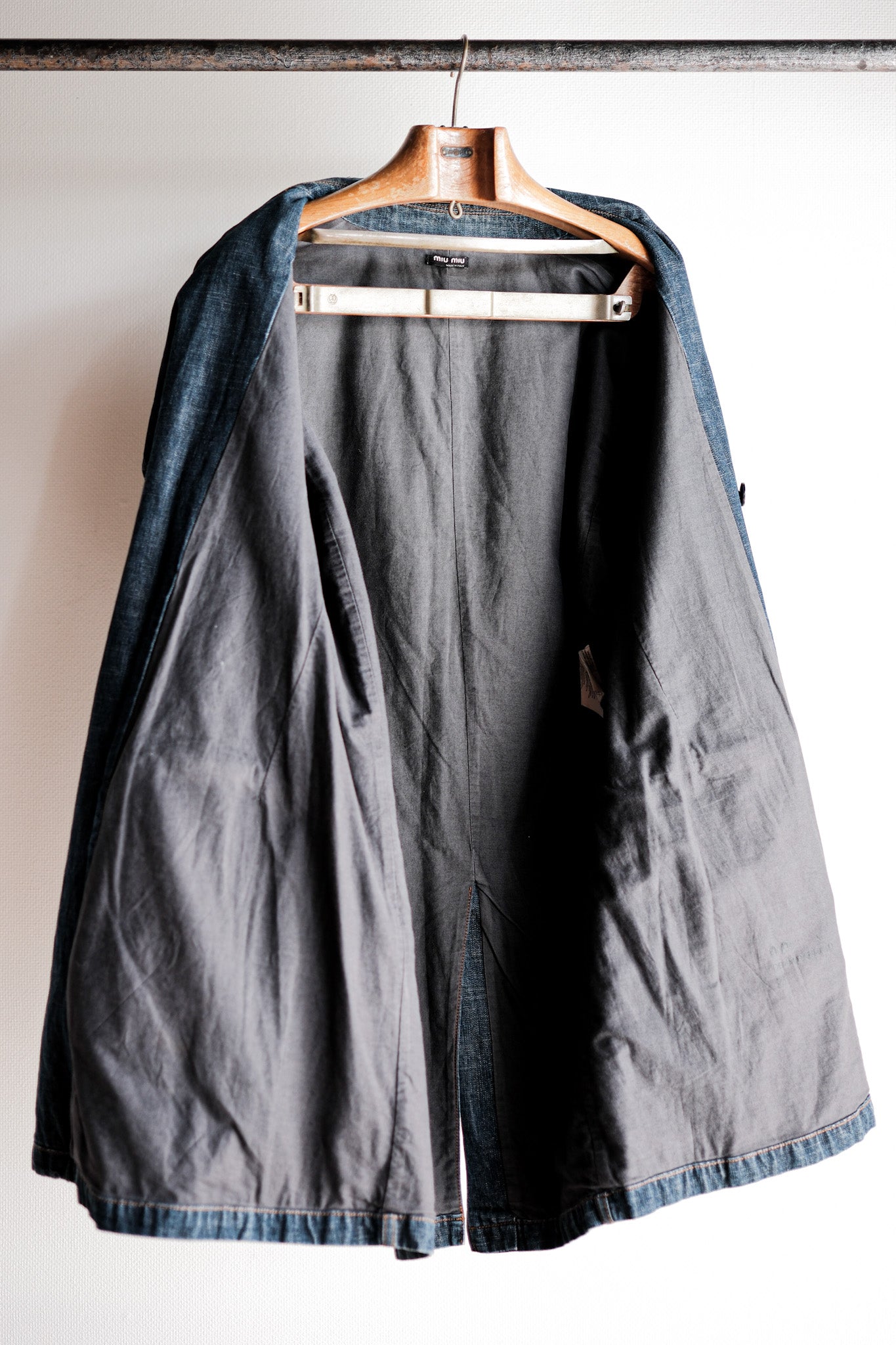 【~00’s】Old miu miu Double Breasted Denim Coat