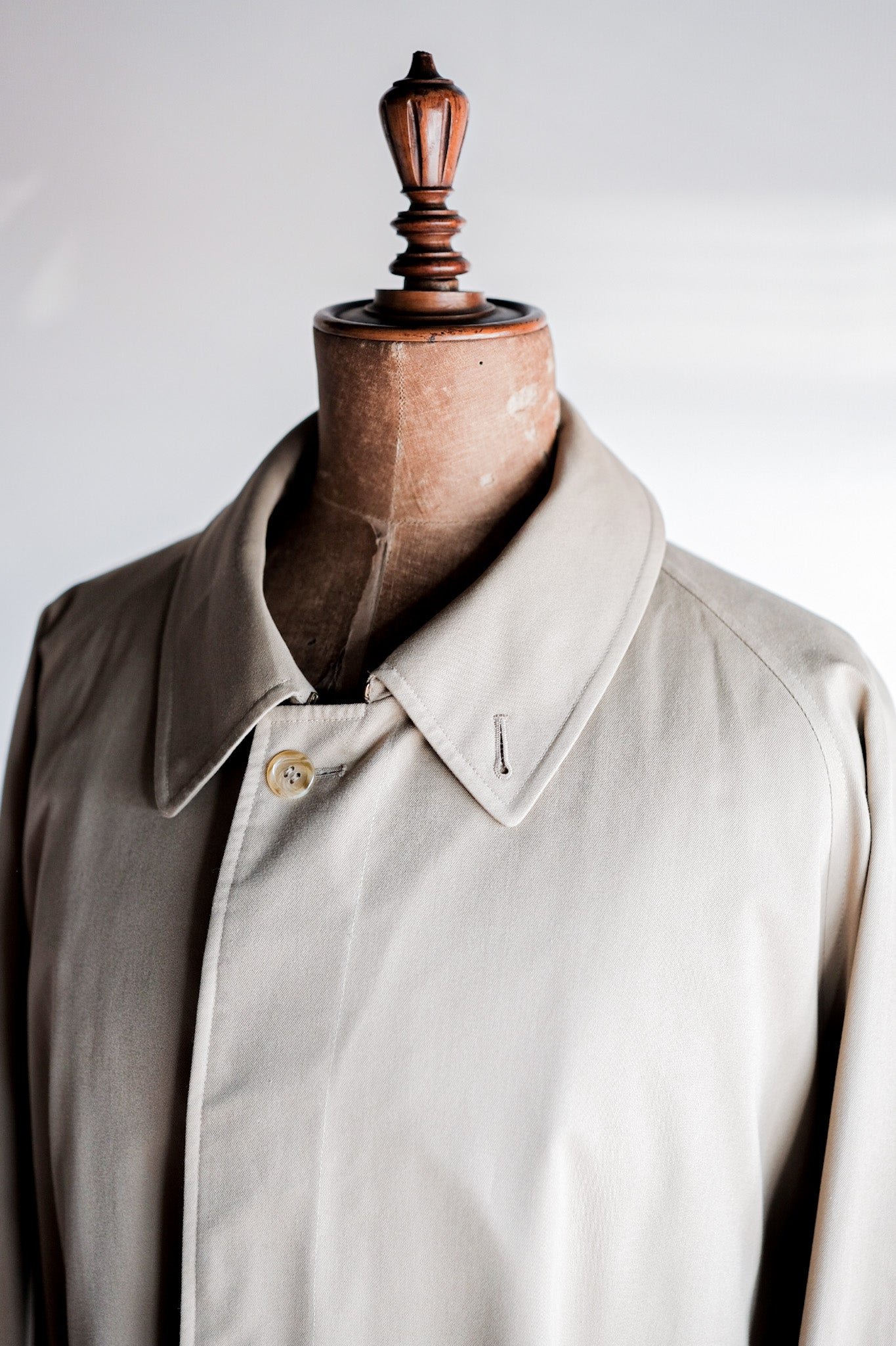 【~80's】Vintage Burberry's Single Raglan Rider Coat Size.52RL