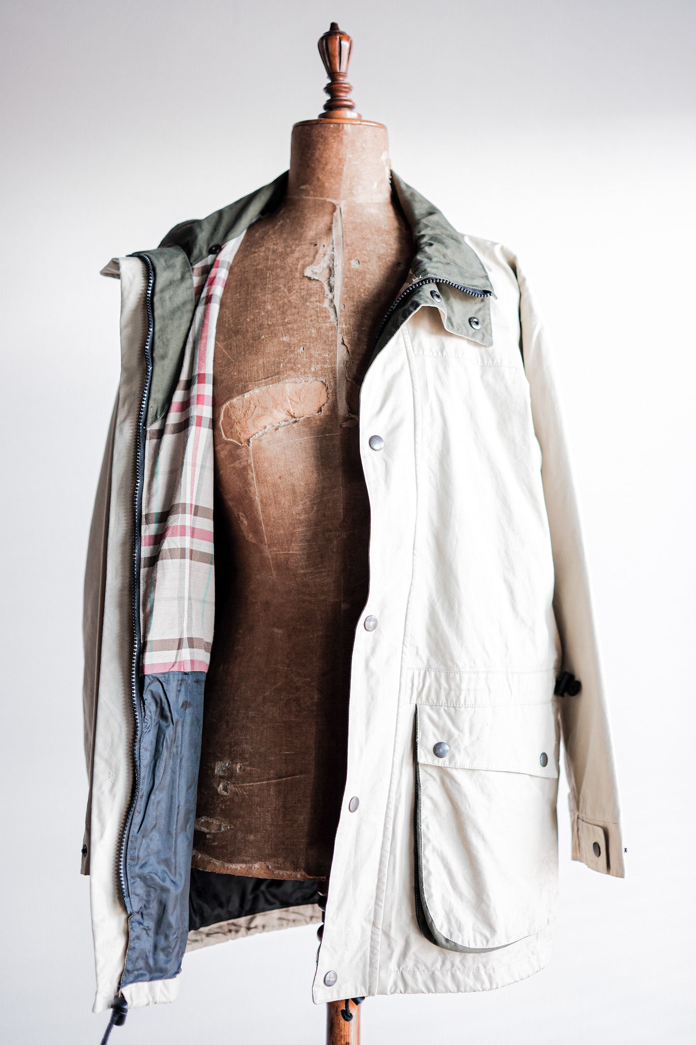 【~90's】British Vintage Ventile Jacket Size.S "KOTTE"