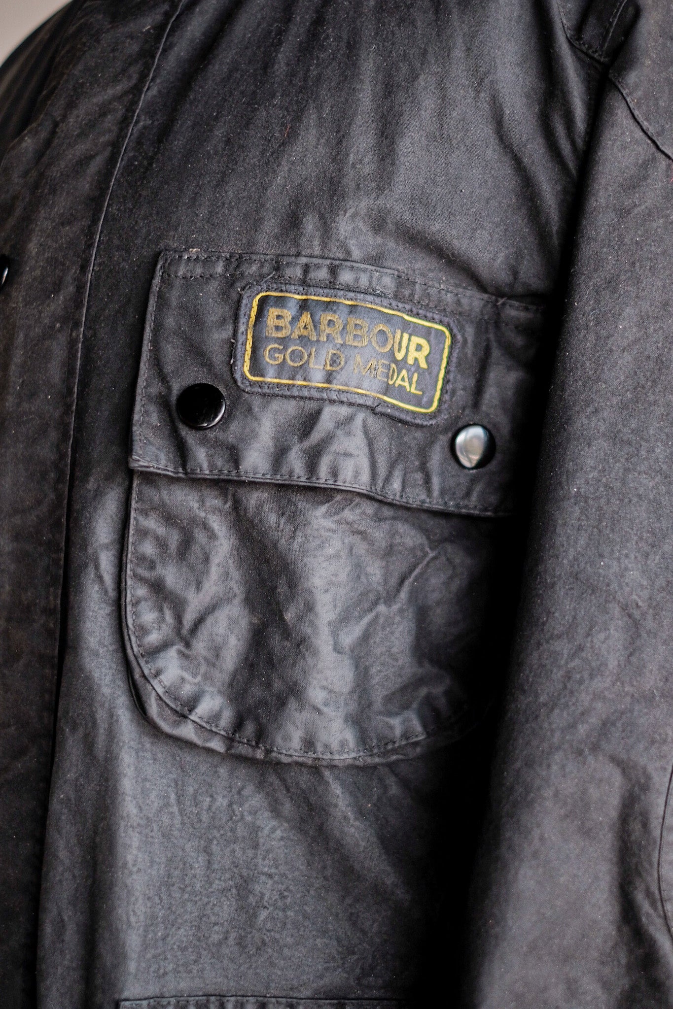 【~70's】Vintage Barbour Waxed Jacket "Unknown Model" 1 Crest