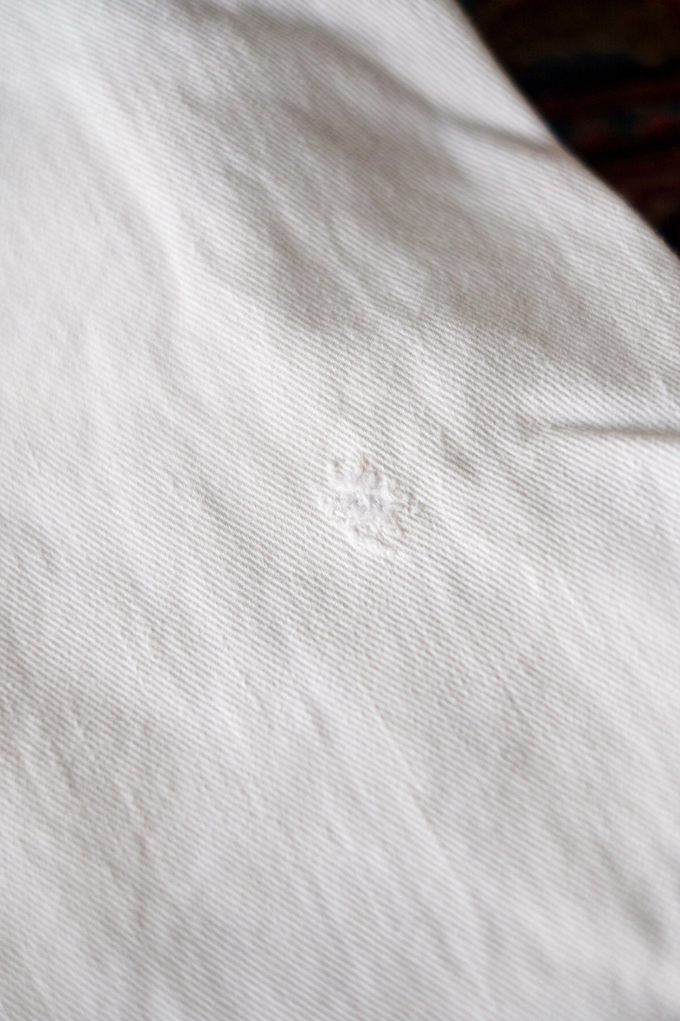 【~40's】German Vintage White Cotton Work Pants