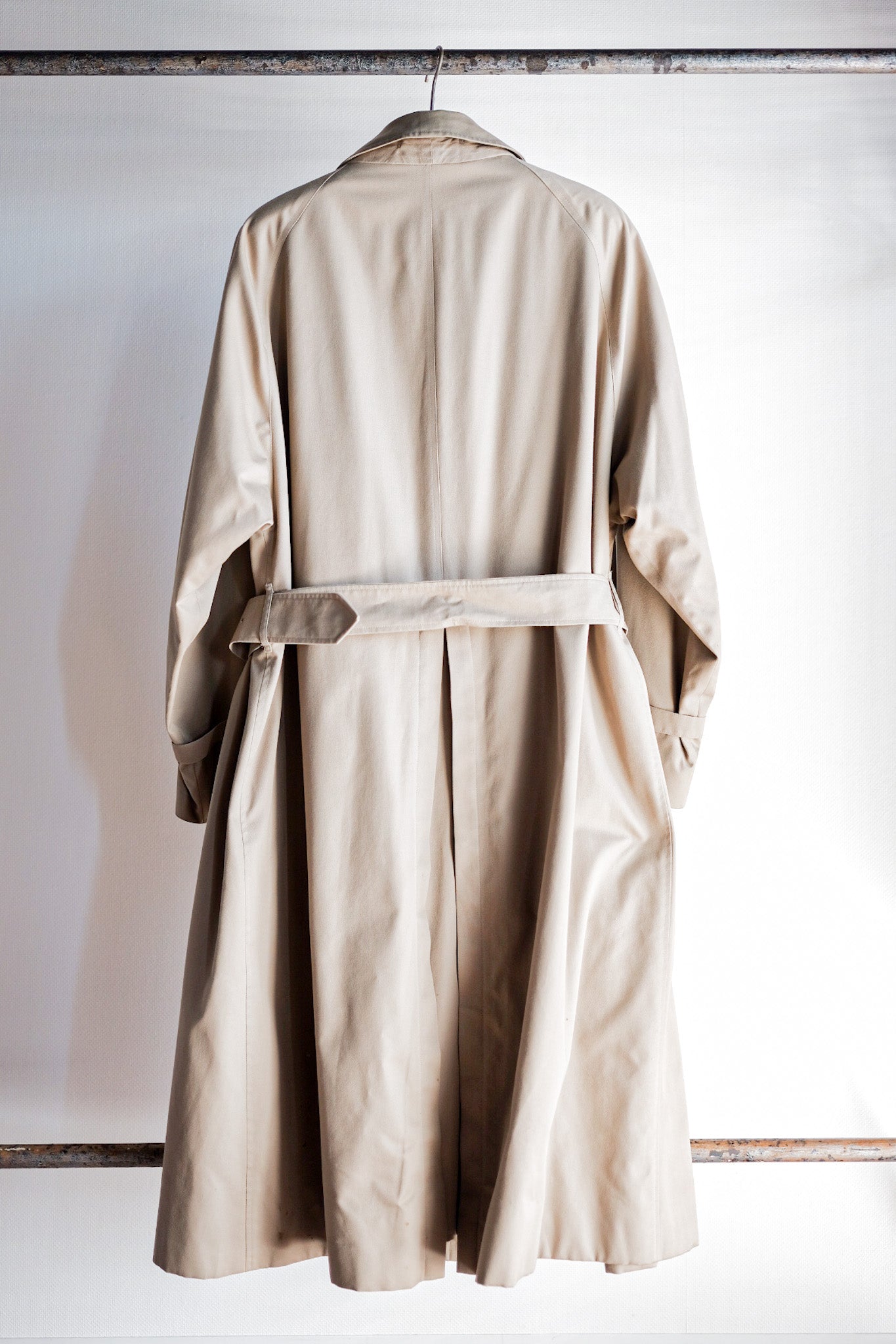 【~80's】Vintage Burberry's Single Raglan Rider Coat Size.52RL