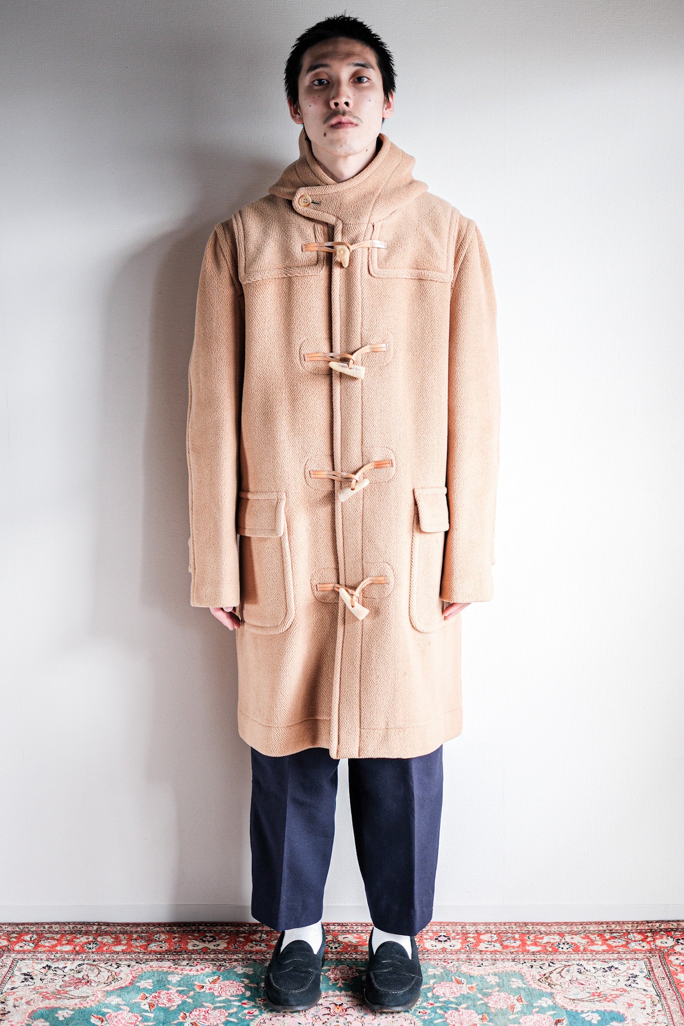 【~90's】Old INVERTERE Wool Duffle Coat "Moorbrook"