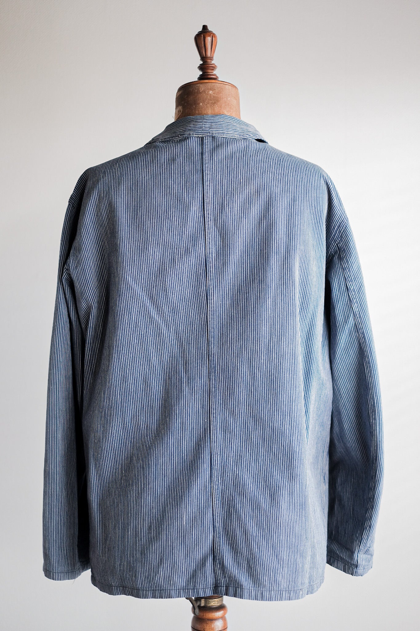 【~50's】French Vintage Cotton Striped Work Jacket "CGT"