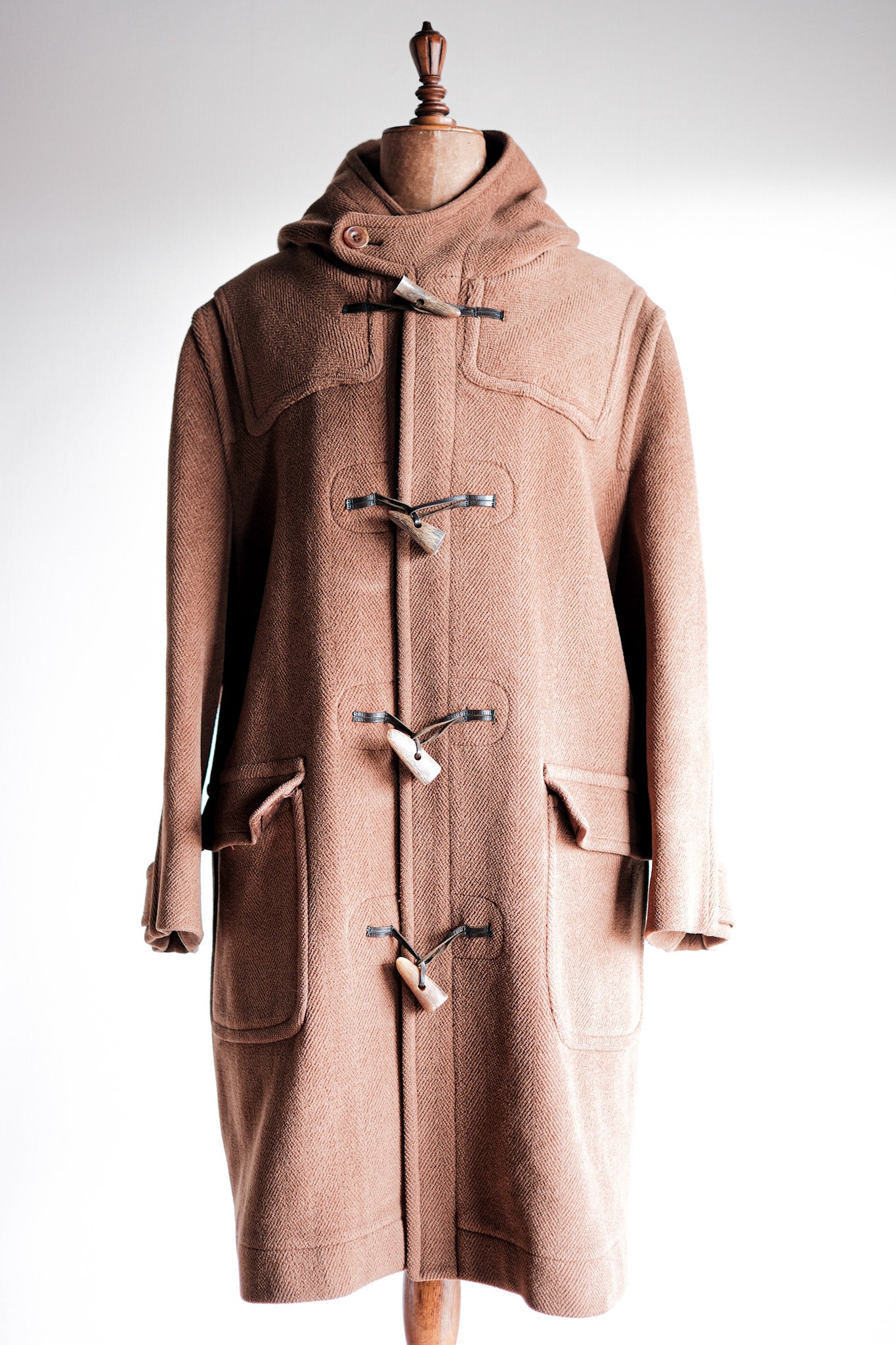 【~90's】Old INVERTERE Wool Duffle Coat "Moorbrook"