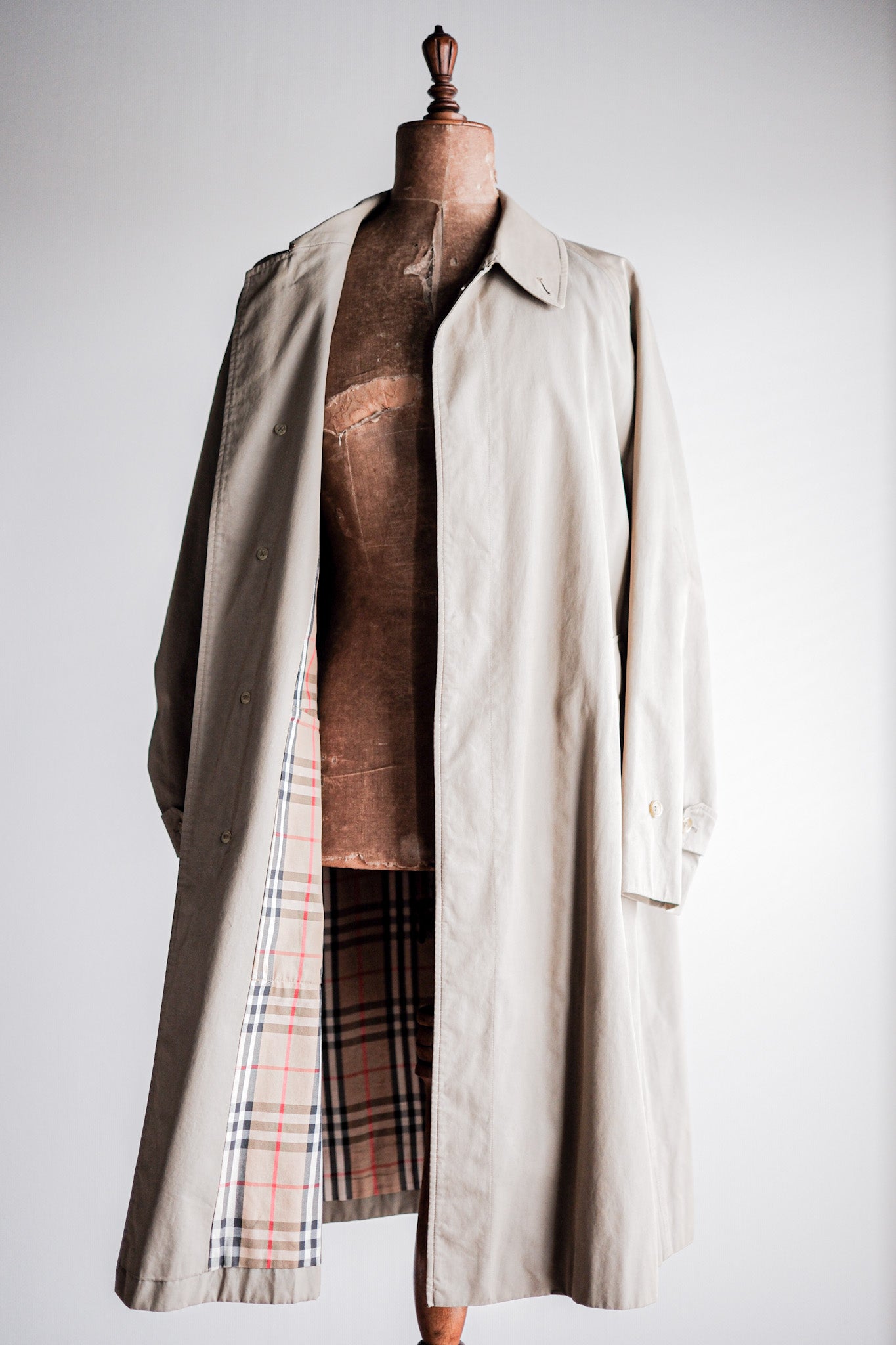 【~80's】Vintage Burberry's Single Raglan Balmacaan Coat C100 Size.48REG