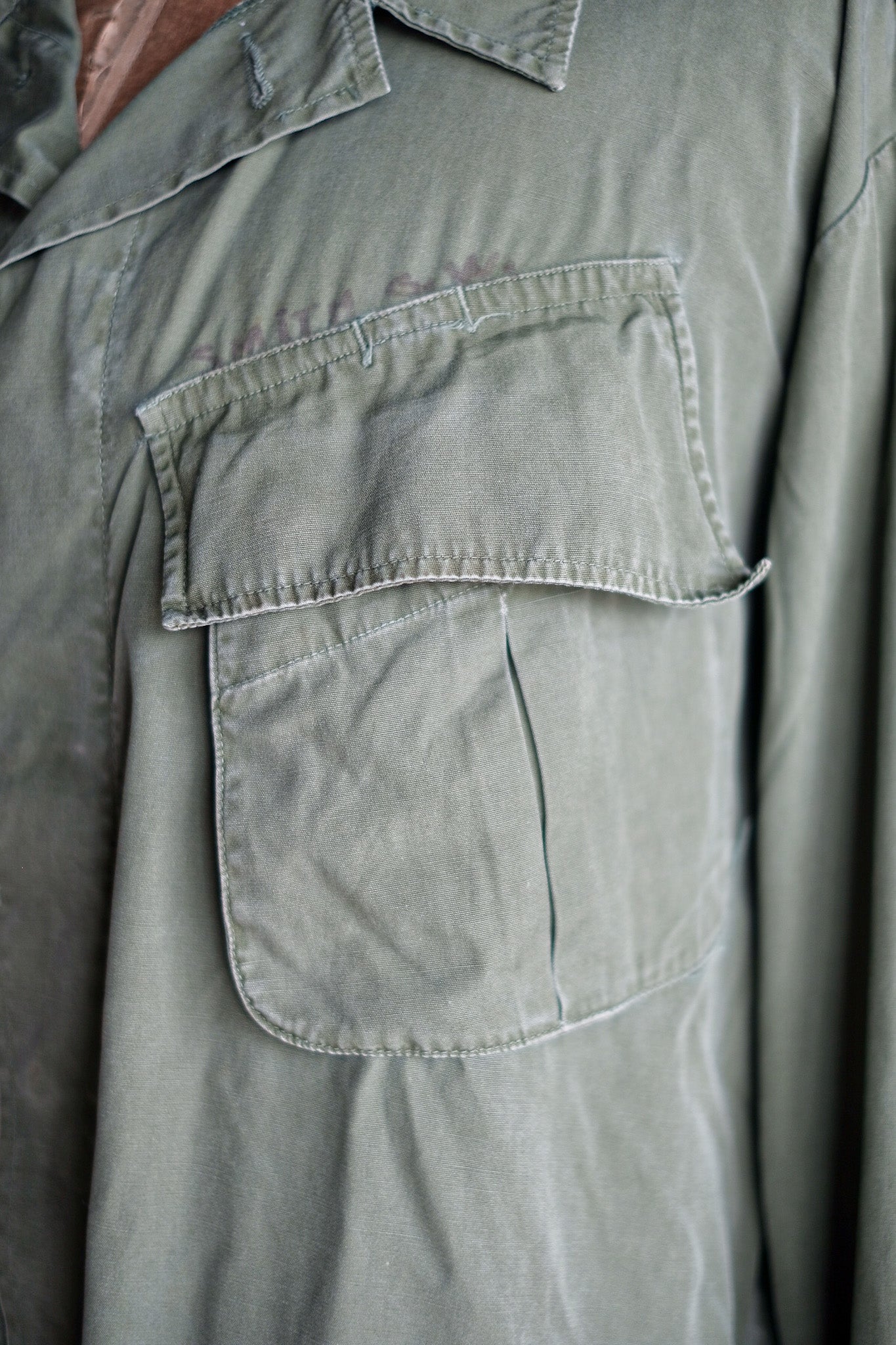 【~60's】US Army Jungle Fatigue Jacket "3rd Type" Size.LARGE-REGULAR