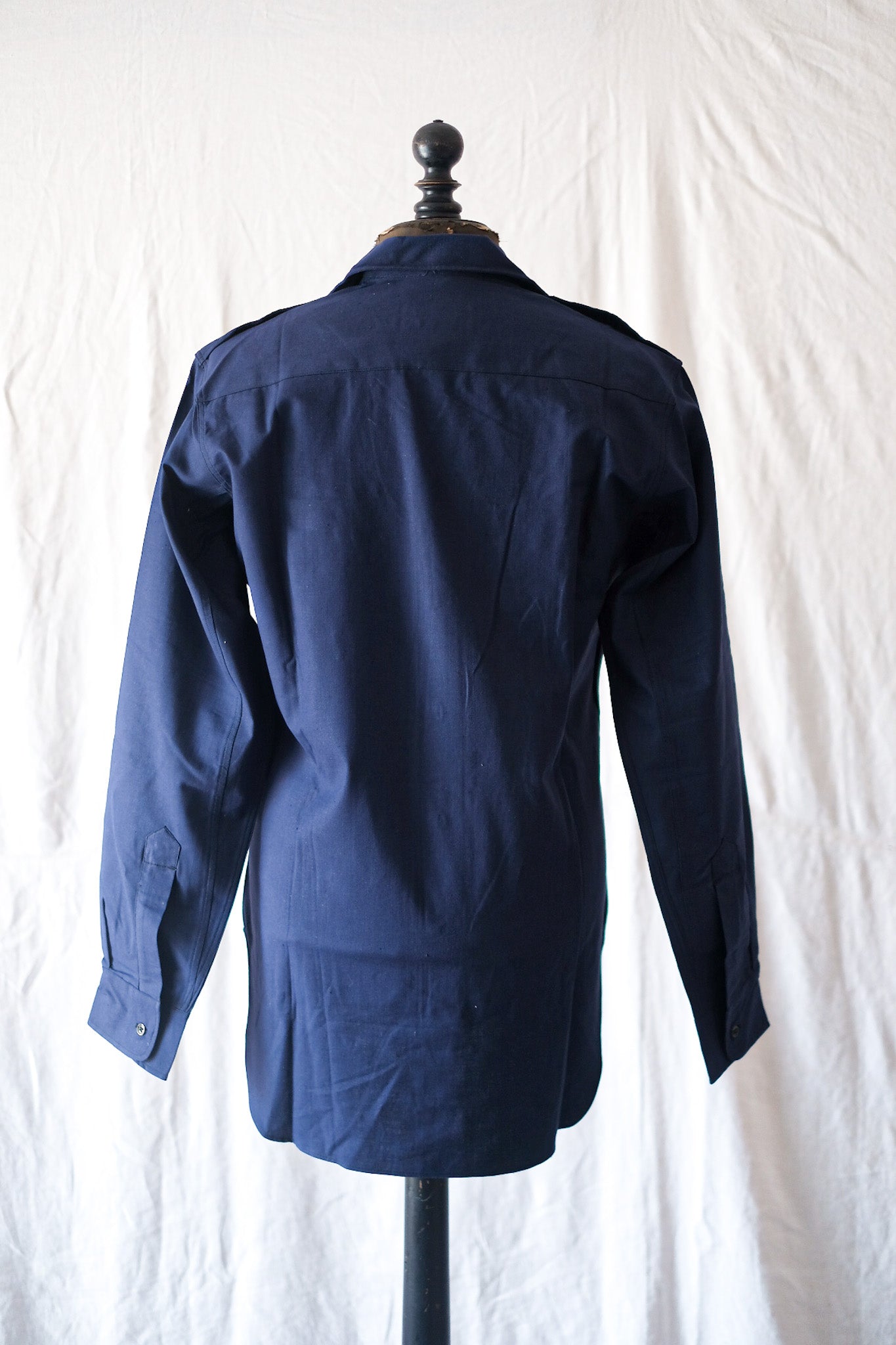 【~50's】French Army M48 Indigo Metis Shirt "Dead Stock"