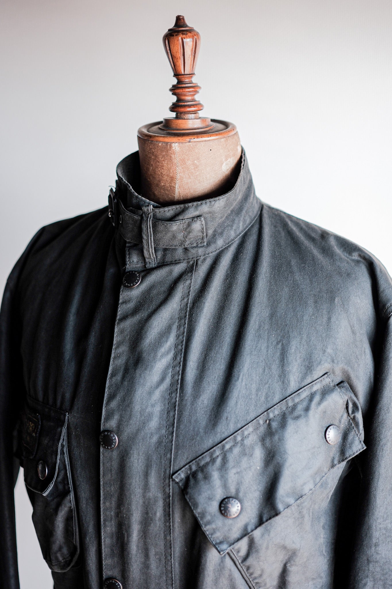 【~80's】Vintage Barbour "INTERNATIONAL SUIT" With Liner 2 Crest Size.40