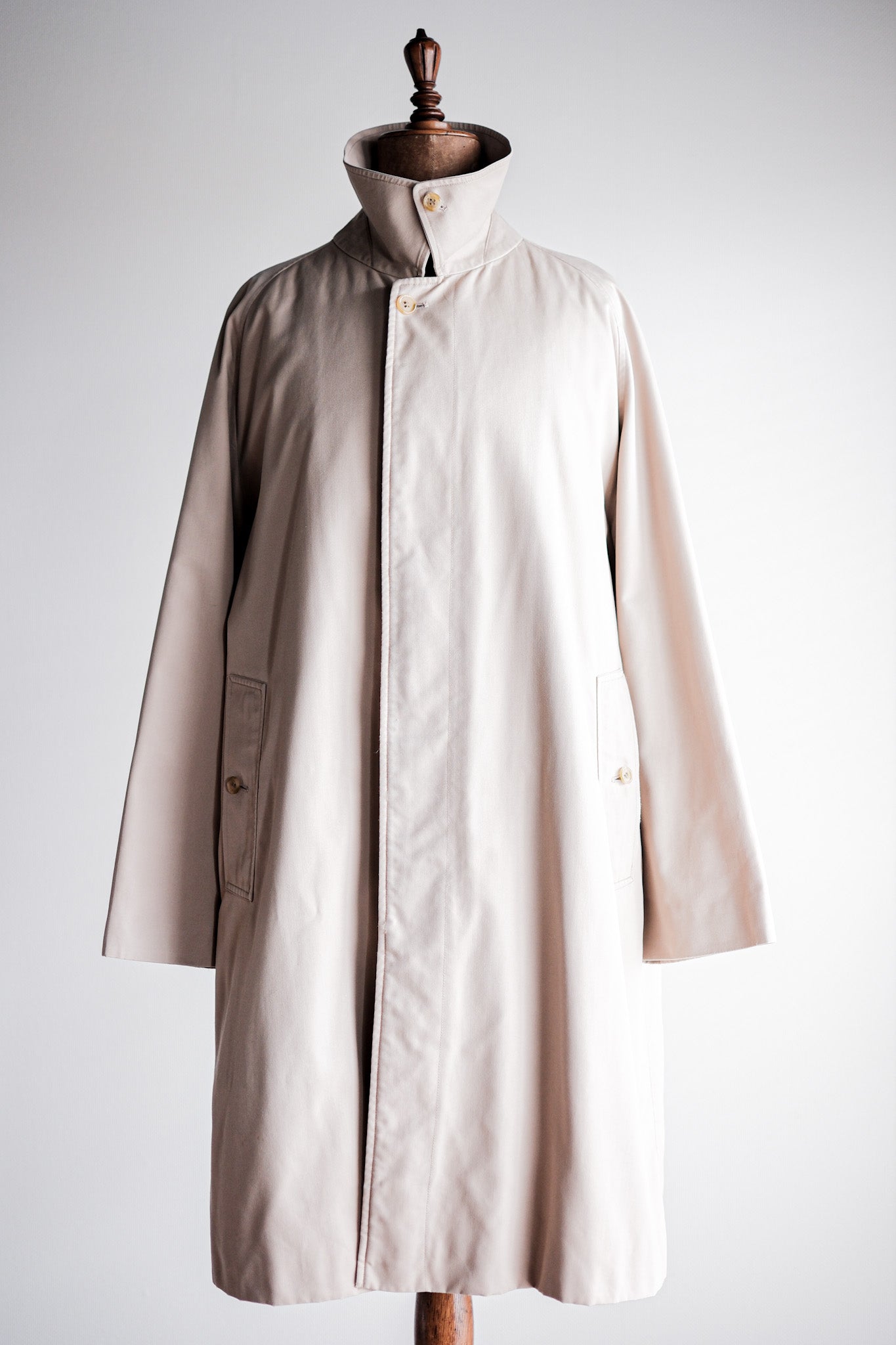 【~80's】Vintage Burberry's Single Raglan Balmacaan Coat