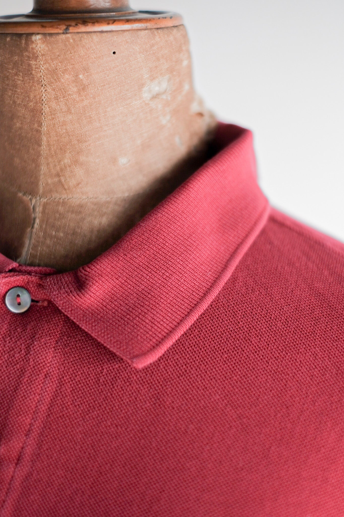 【~80's】CHEMISE LACOSTE L/S Polo Shirt Size.6 "Burgundy"