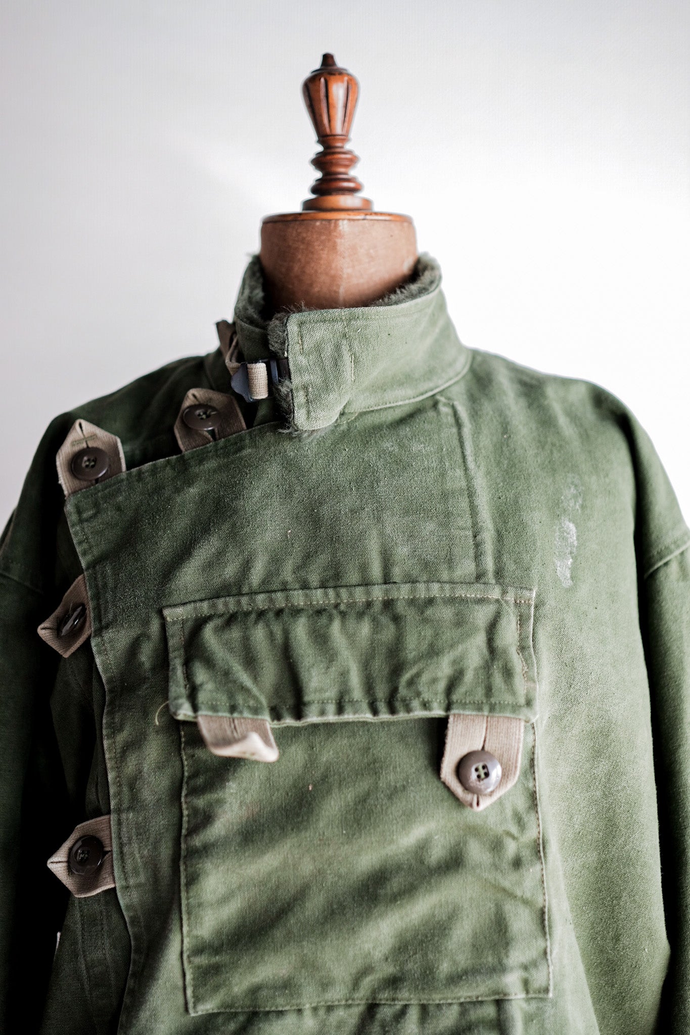 【~60's】Swedish Army Dispatch Rider Motorcycle Jacket With Liner Size.C56