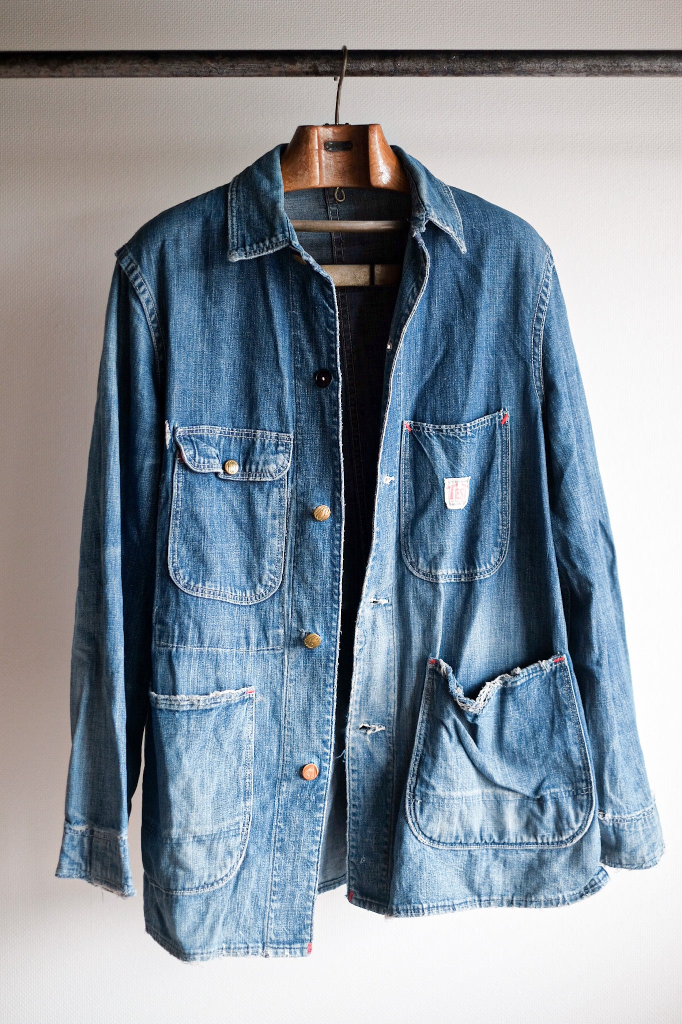 【~40's】American Vintage Denim Coverall "TEST by Rice-Stix"