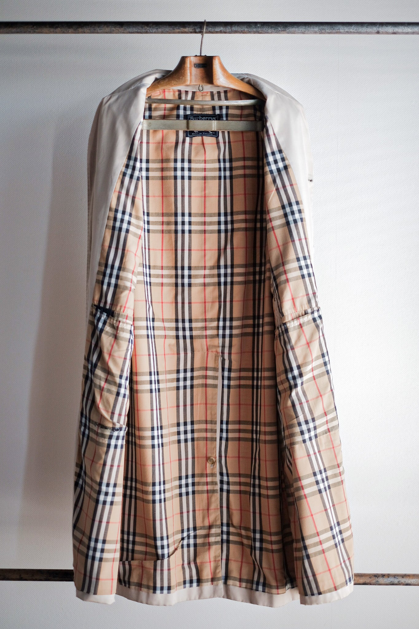 【~80's】Vintage Burberry's Single Raglan Balmacaan Coat