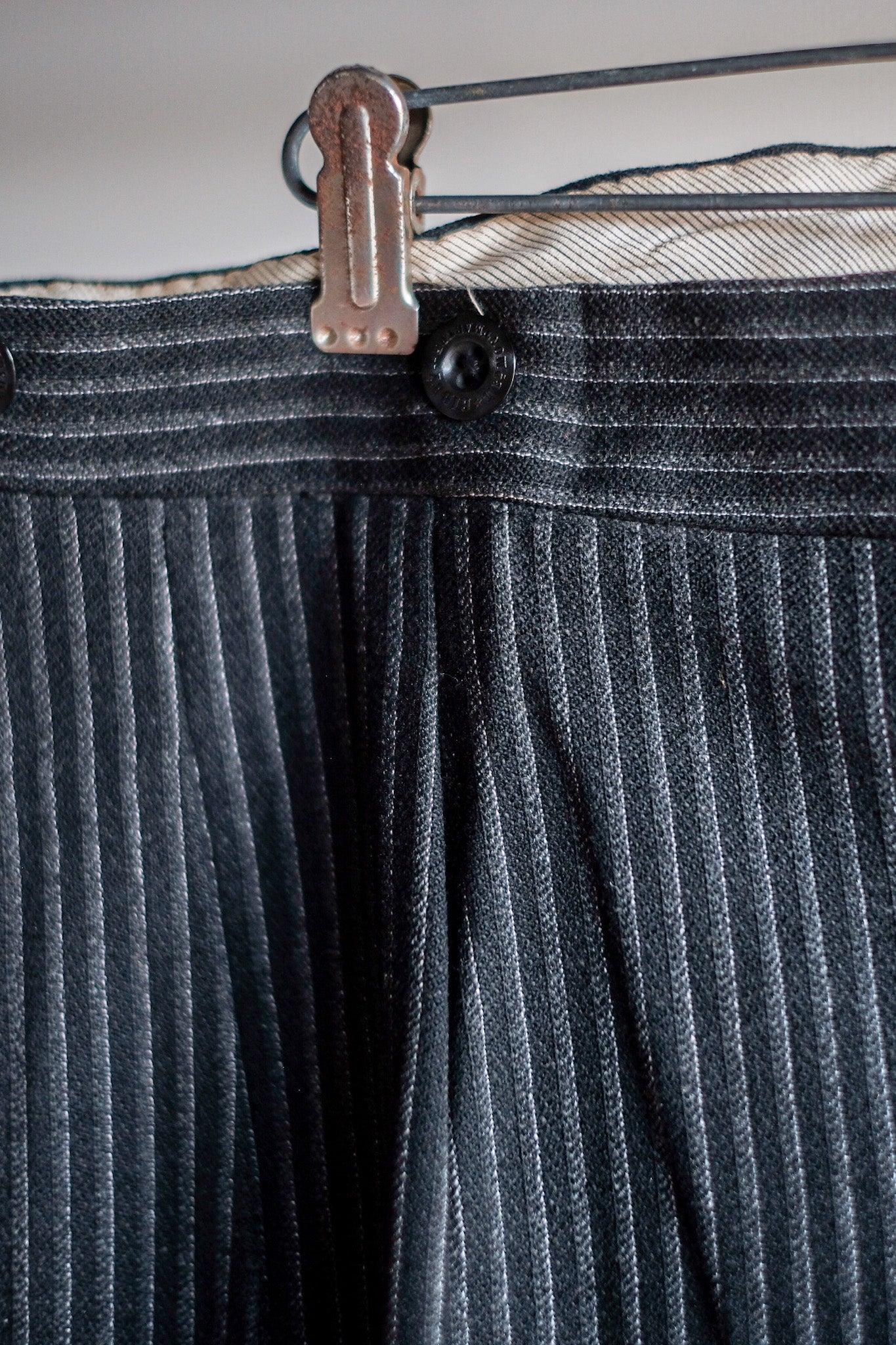 【~30's】French Vintage Wool Striped Work Pants
