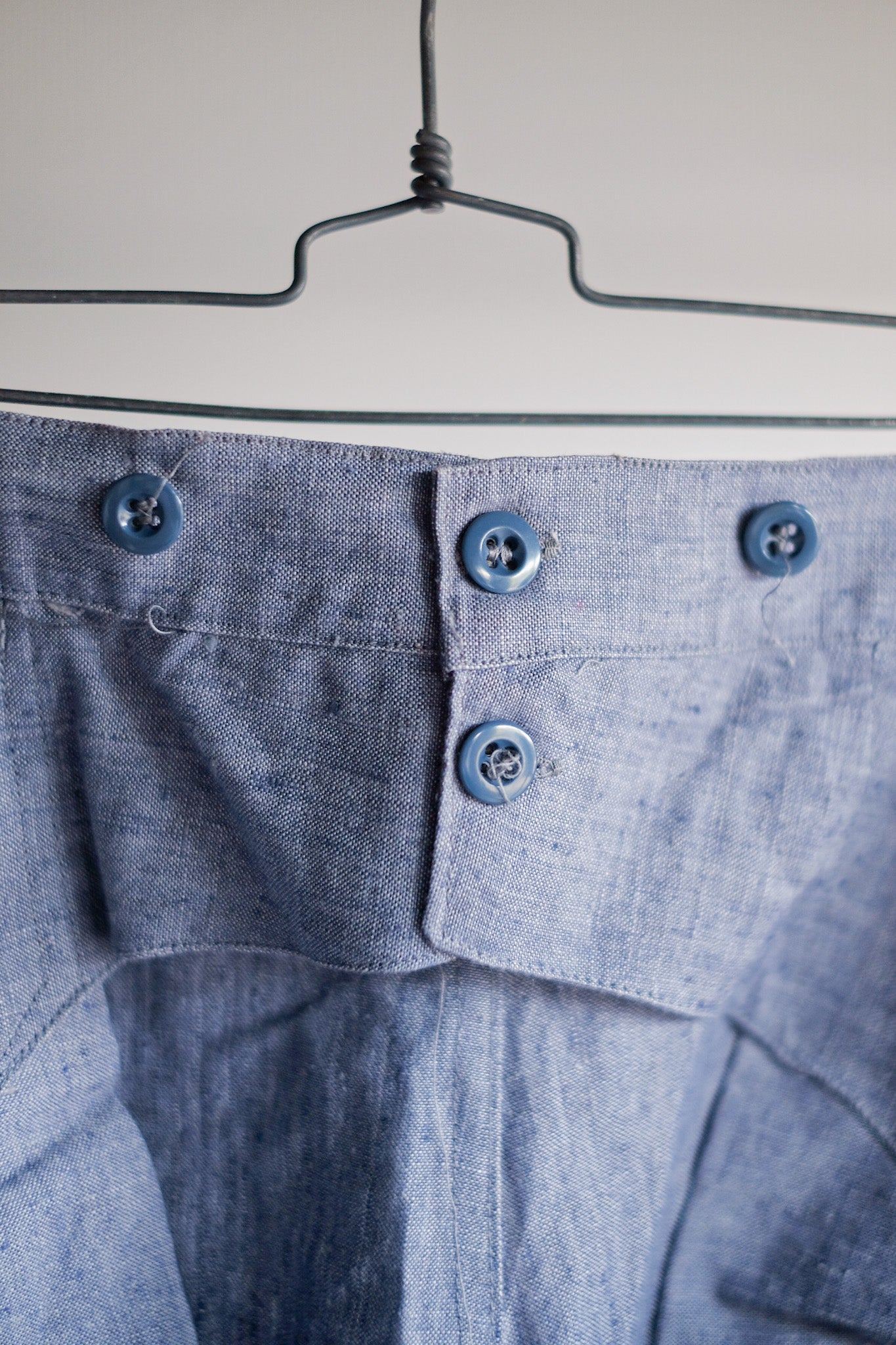 【~50's】French Navy Ramie Linen Sailor Pant "Dead Stock"