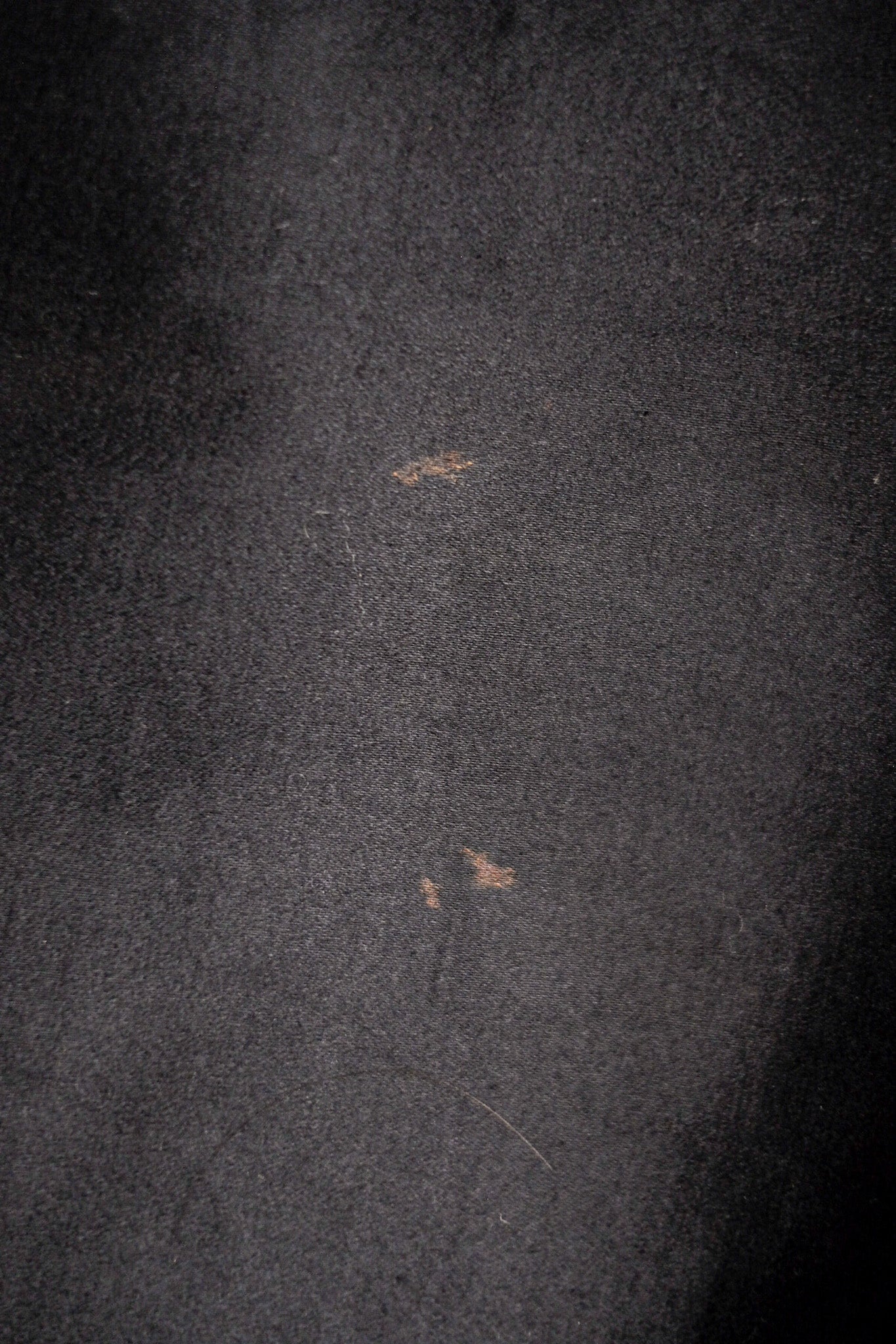 【~30's】French Vintage Black Moleskin Work Pants "Le Mont St. Michel" "Dead Stock"