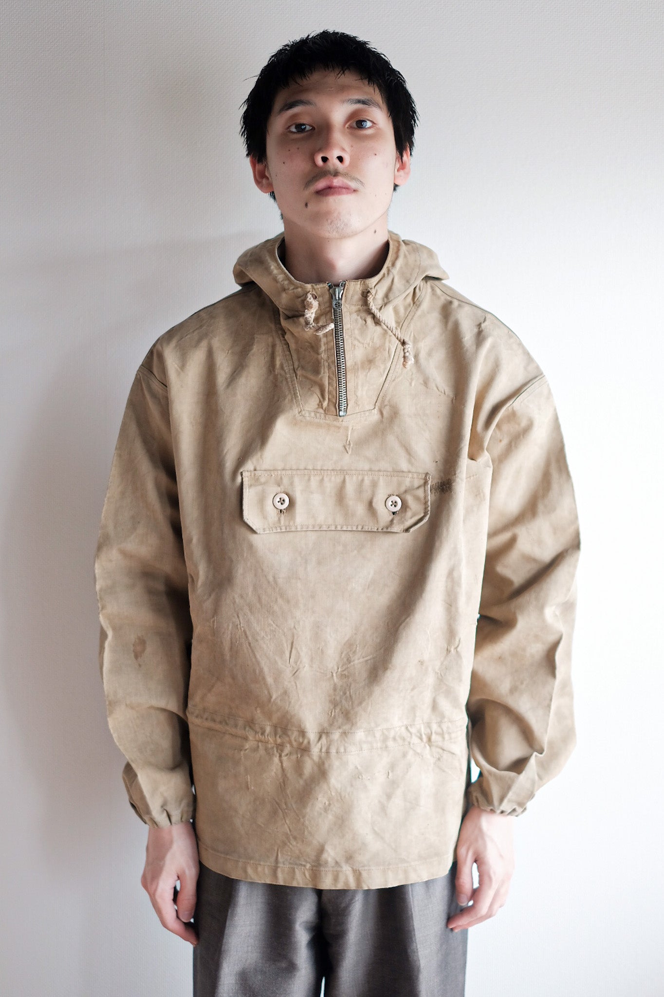 【~40's】French Army Mountain Troopers Rubber Smock